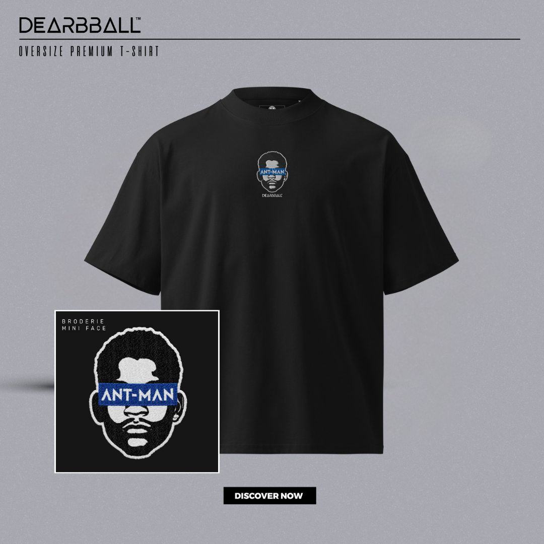 DearBBall Oversized Premium T-skjorte - Ant-Man BRODERI Edition