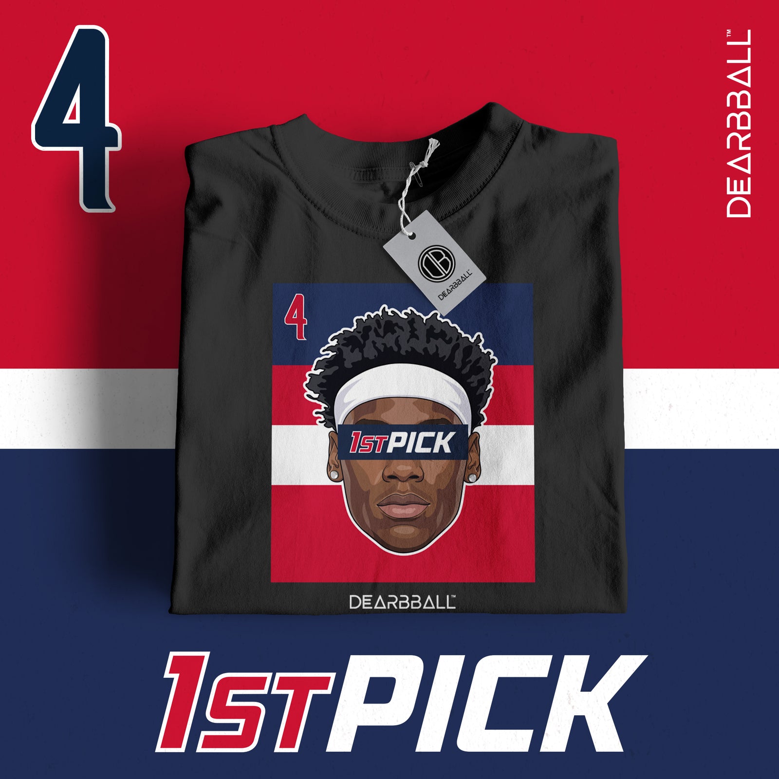 DearBBall T-Shirt - 1stPICK AJ Washington Edition