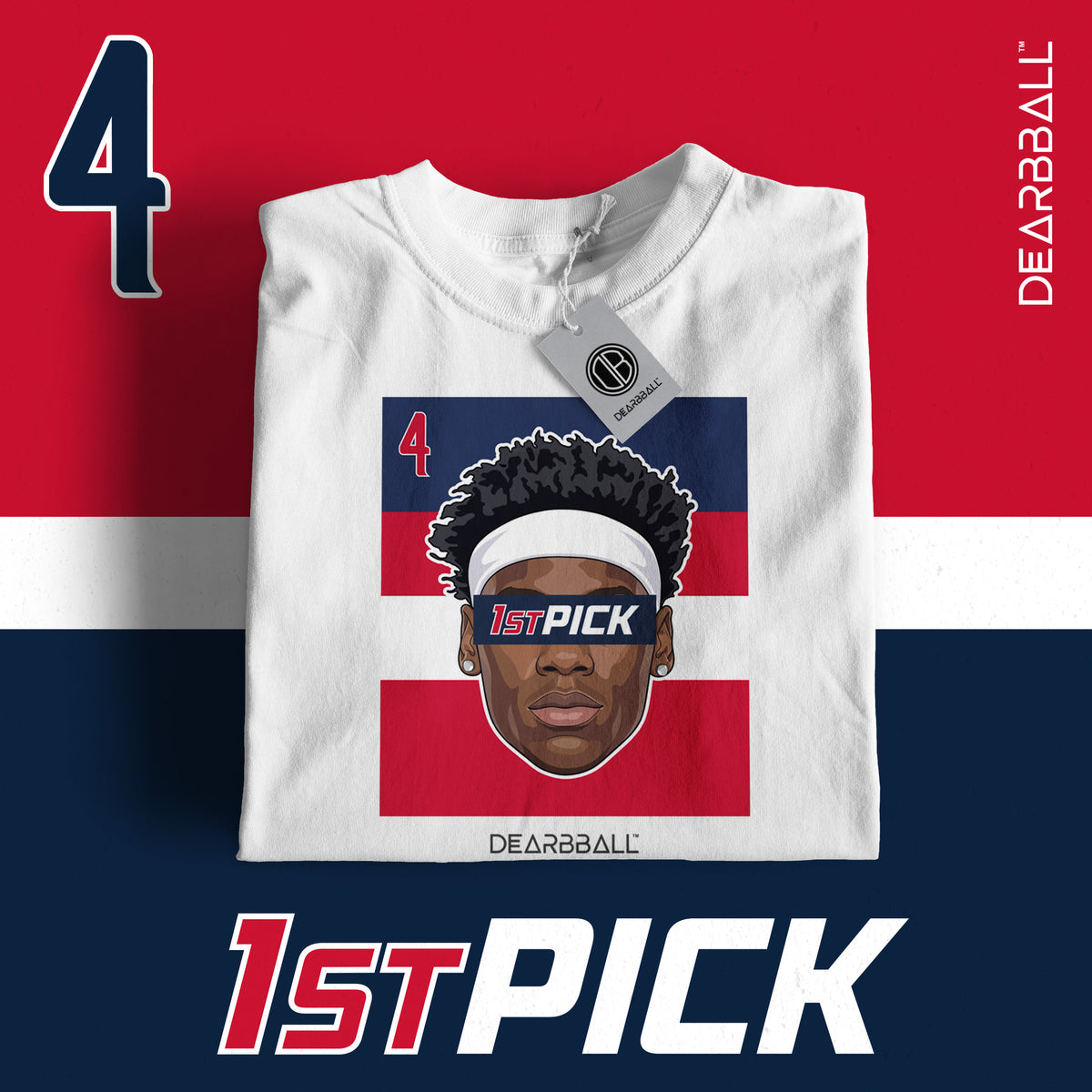 DearBBall T-Shirt - 1stPICK AJ Washington Edition