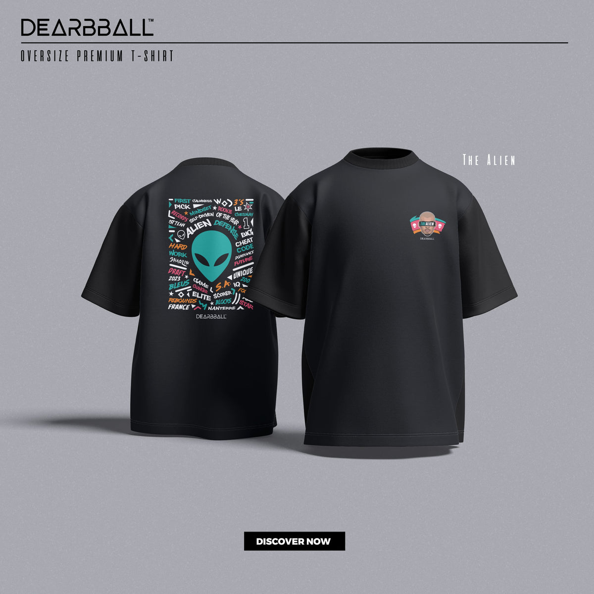 DearBBall T-Shirt Oversize Premium - TheAlien Fiesta Edição Words Matter