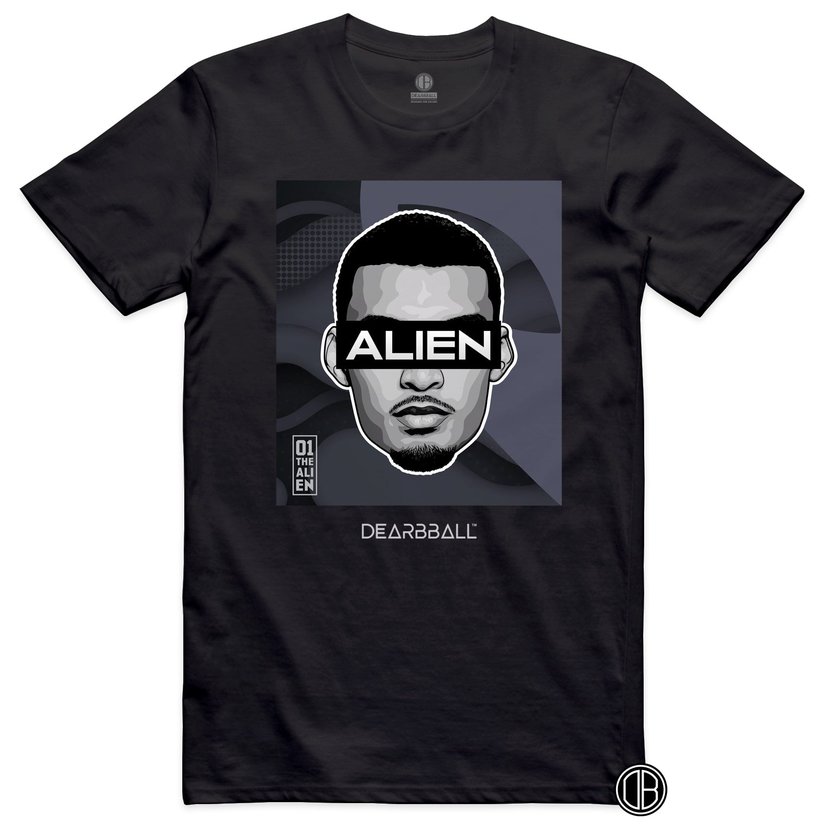 DearBBall T-Shirt - ALIEN Black & Silver Luxury Edition