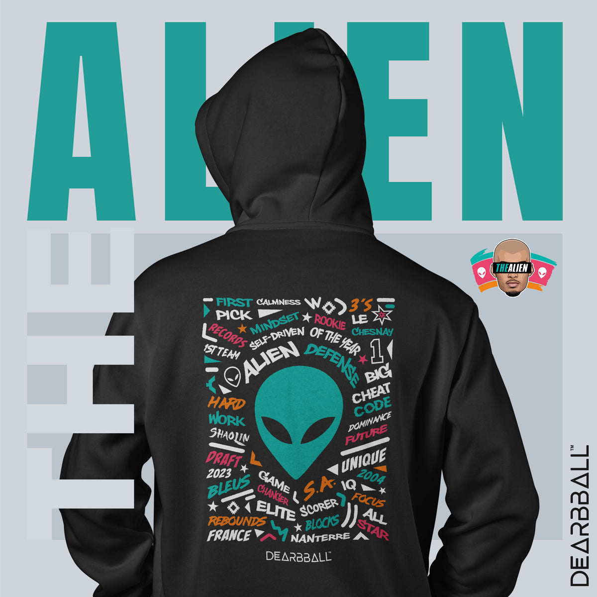 DearBBall Hoodie Premium - TheAlien Fiesta Words Matter Edition