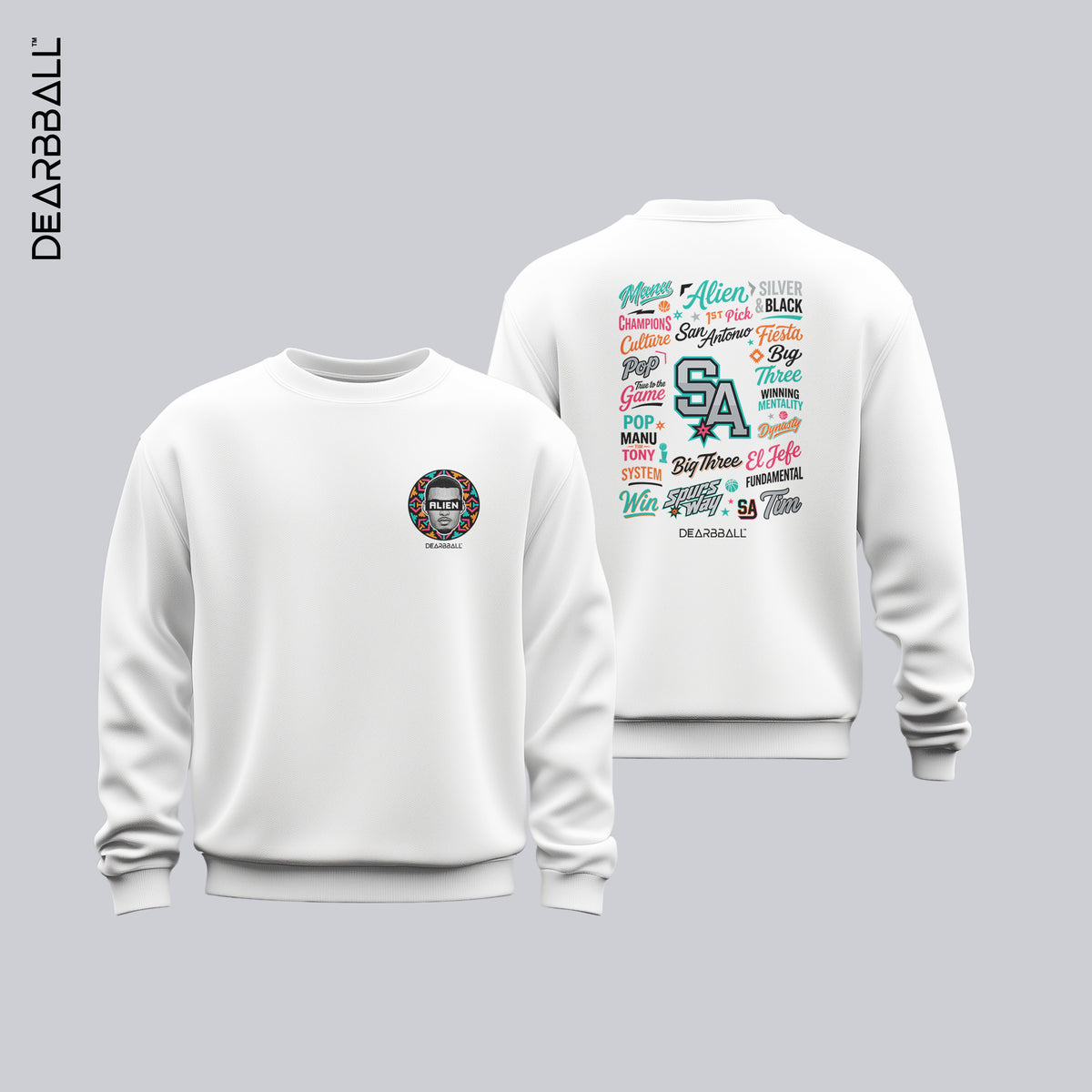 DearBBall Sweat Premium - ALIEN SAN ANTONIO Words Matter Edition