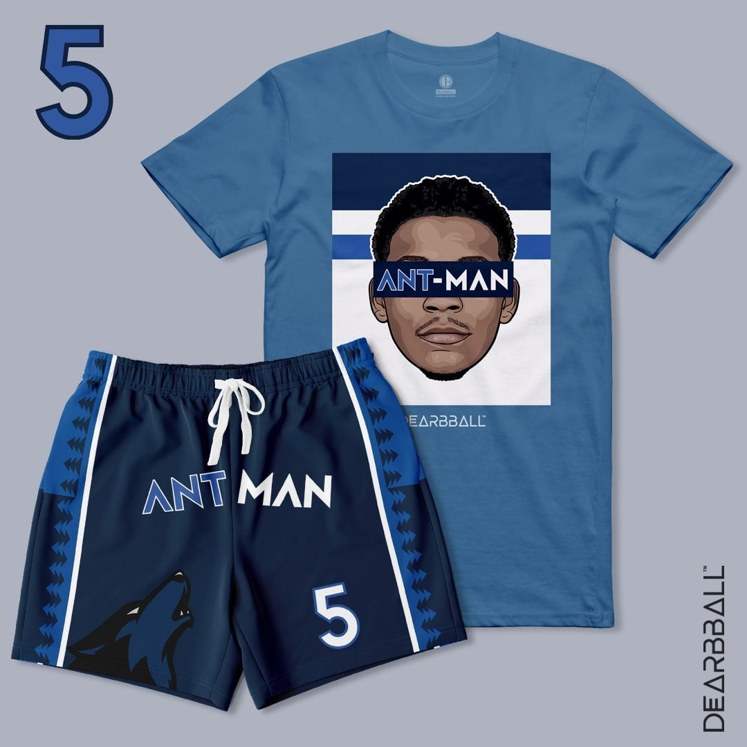 DearBBall Short T-Shirt Set - ANT-MAN Blue Edition 