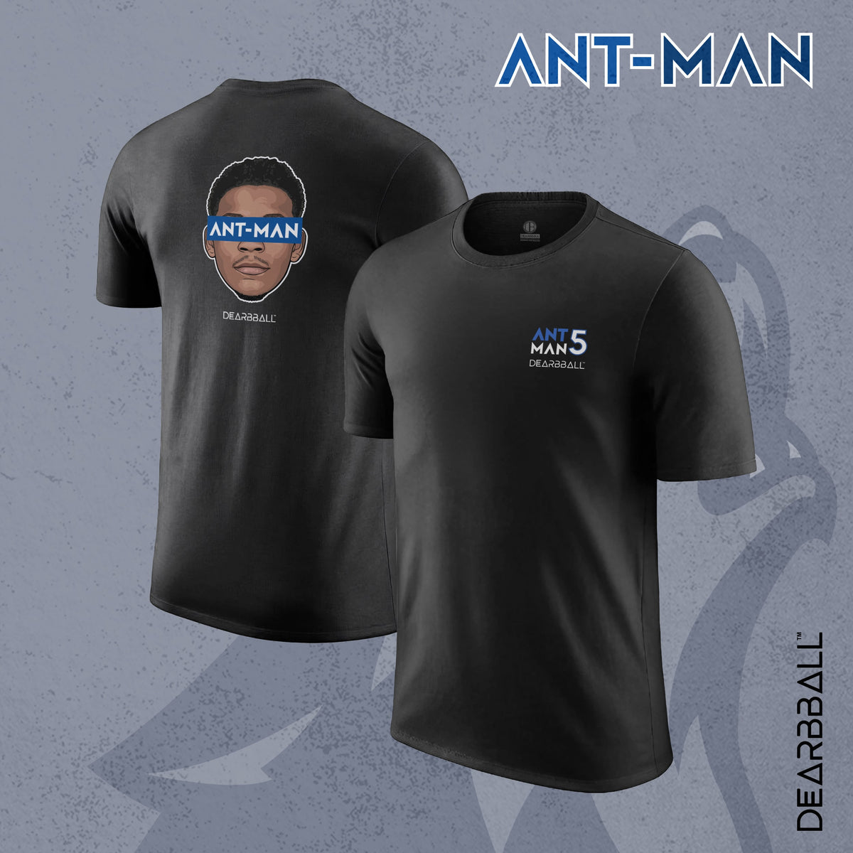 DearBBall Short T-Shirt Set - ANT-MAN Premium White Edition