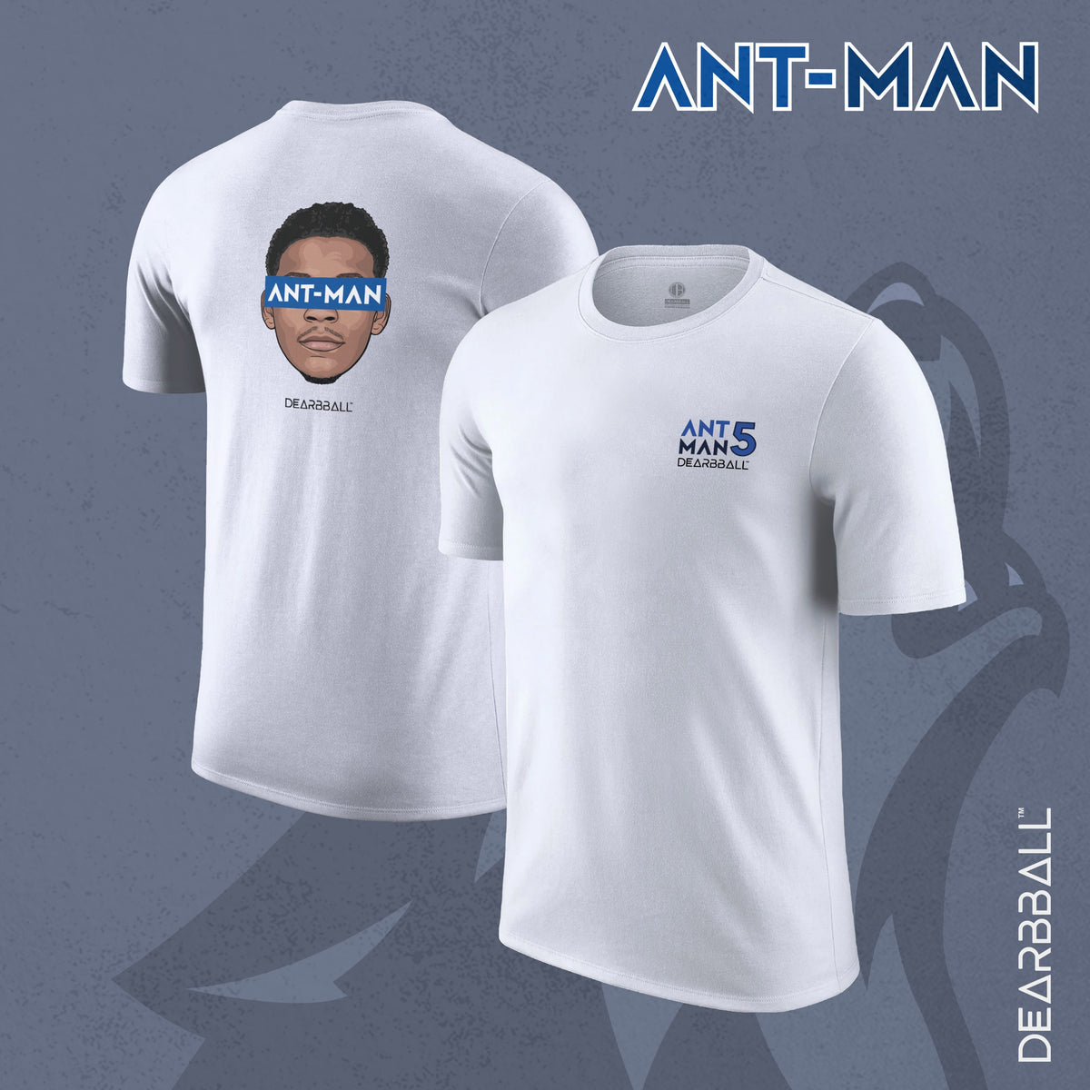 DearBBall Short T-Shirt Set - ANT-MAN Premium White Edition