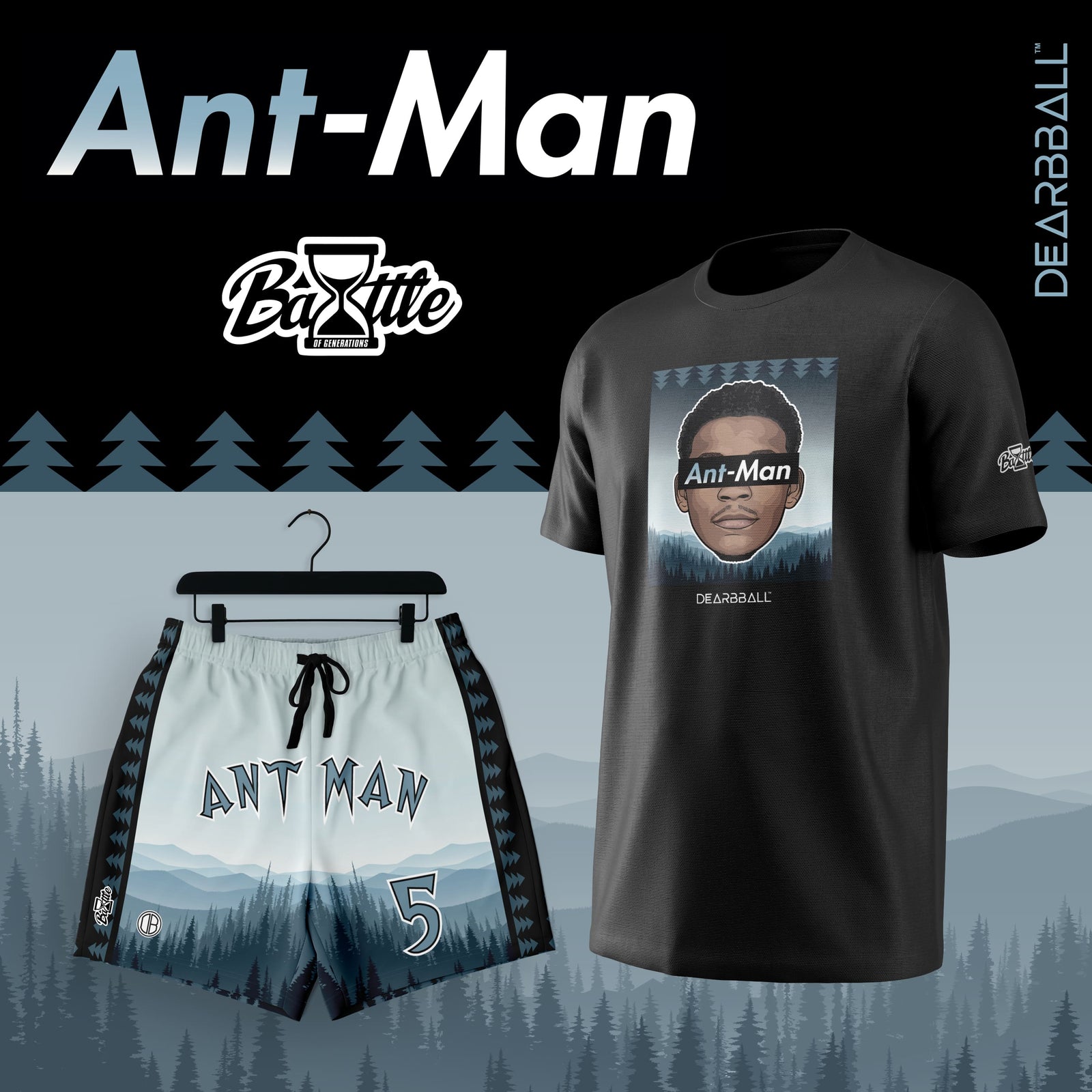 DearBBall Ensemble Short T-Shirt - ANT-MAN BOG Premium Edition