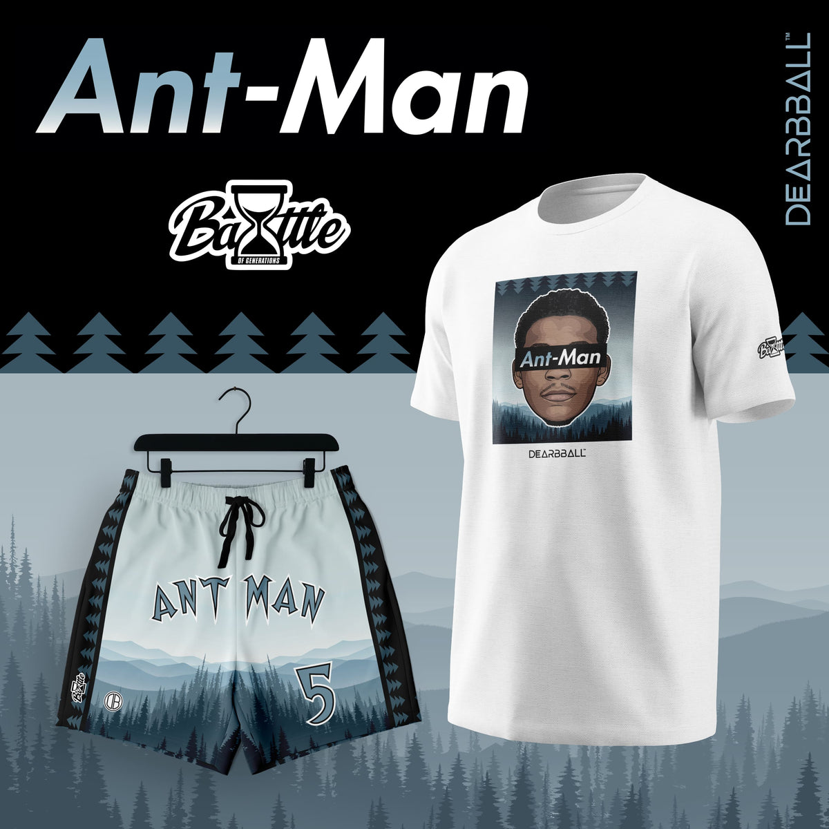 DearBBall Ensemble Short T-Shirt - ANT-MAN BOG Premium Edition
