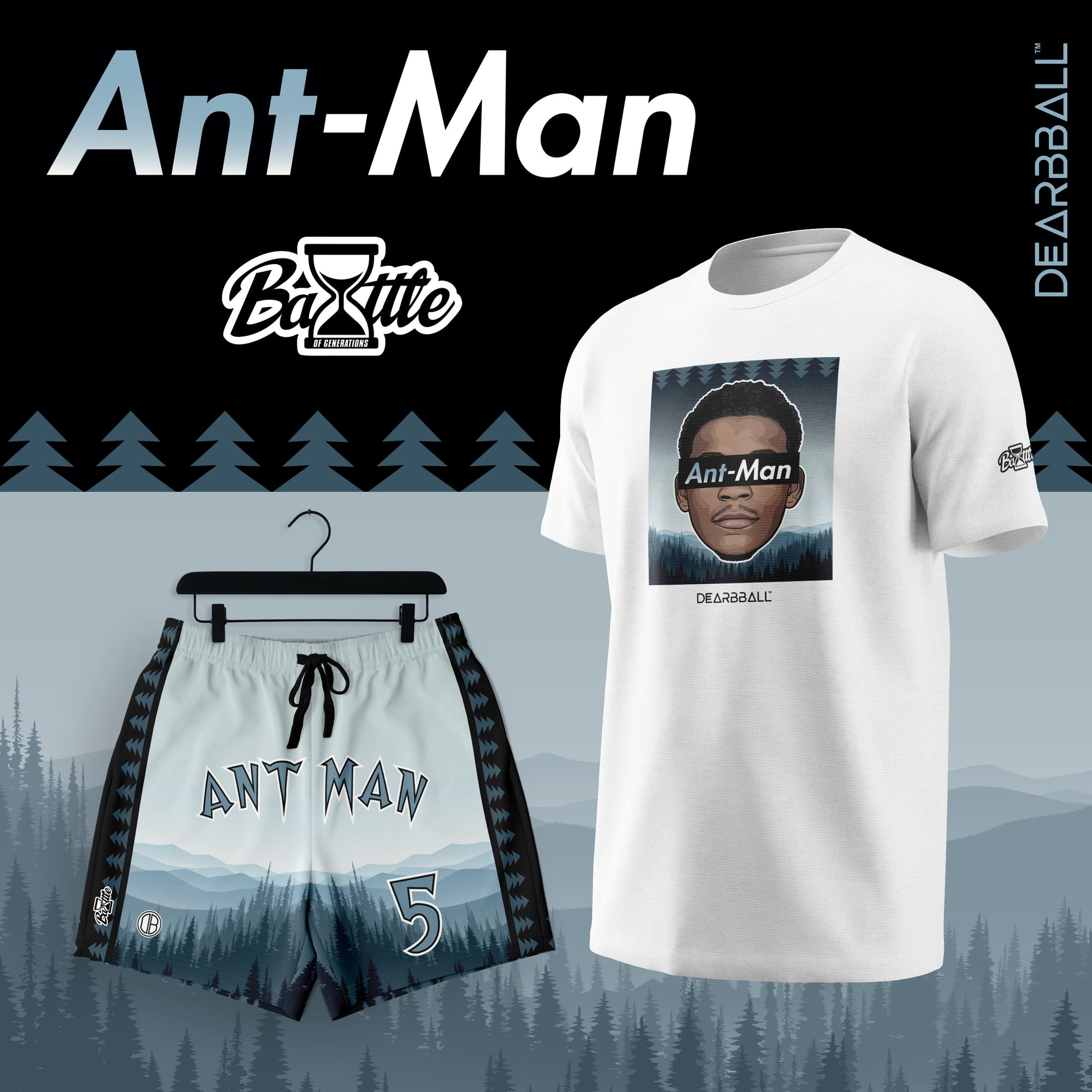 DearBBall Ensemble Short T-Shirt - ANT-MAN BOG Premium Edition