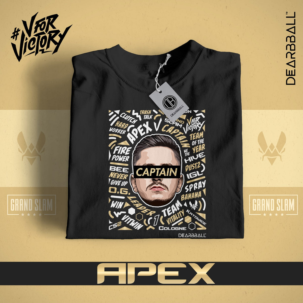 T-Shirt DearBBall - APEX CAPTAIN Words Matter VITALITY