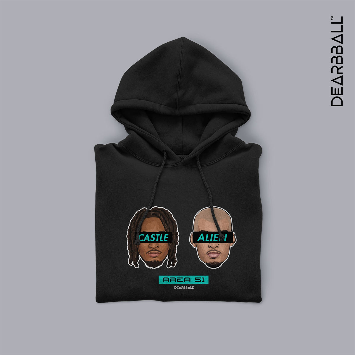 🔒 DearBBall Sweat à Capuche - AREA 51 Alien Edition