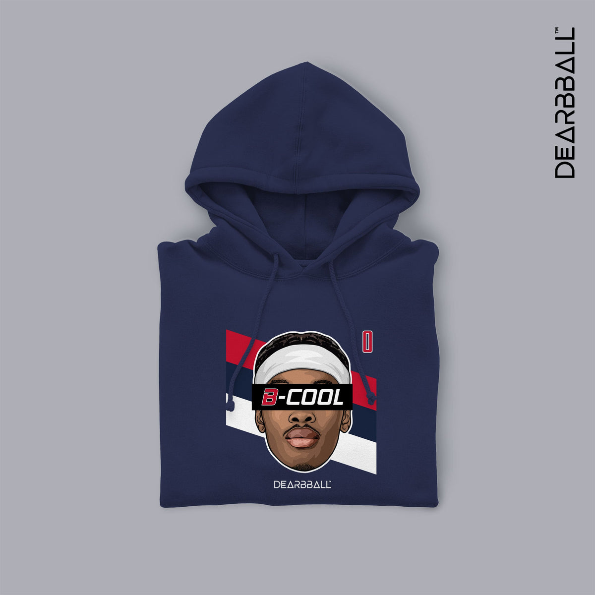 DearBBall Sweat à Capuche - B-COOL WAS Stripes Edition