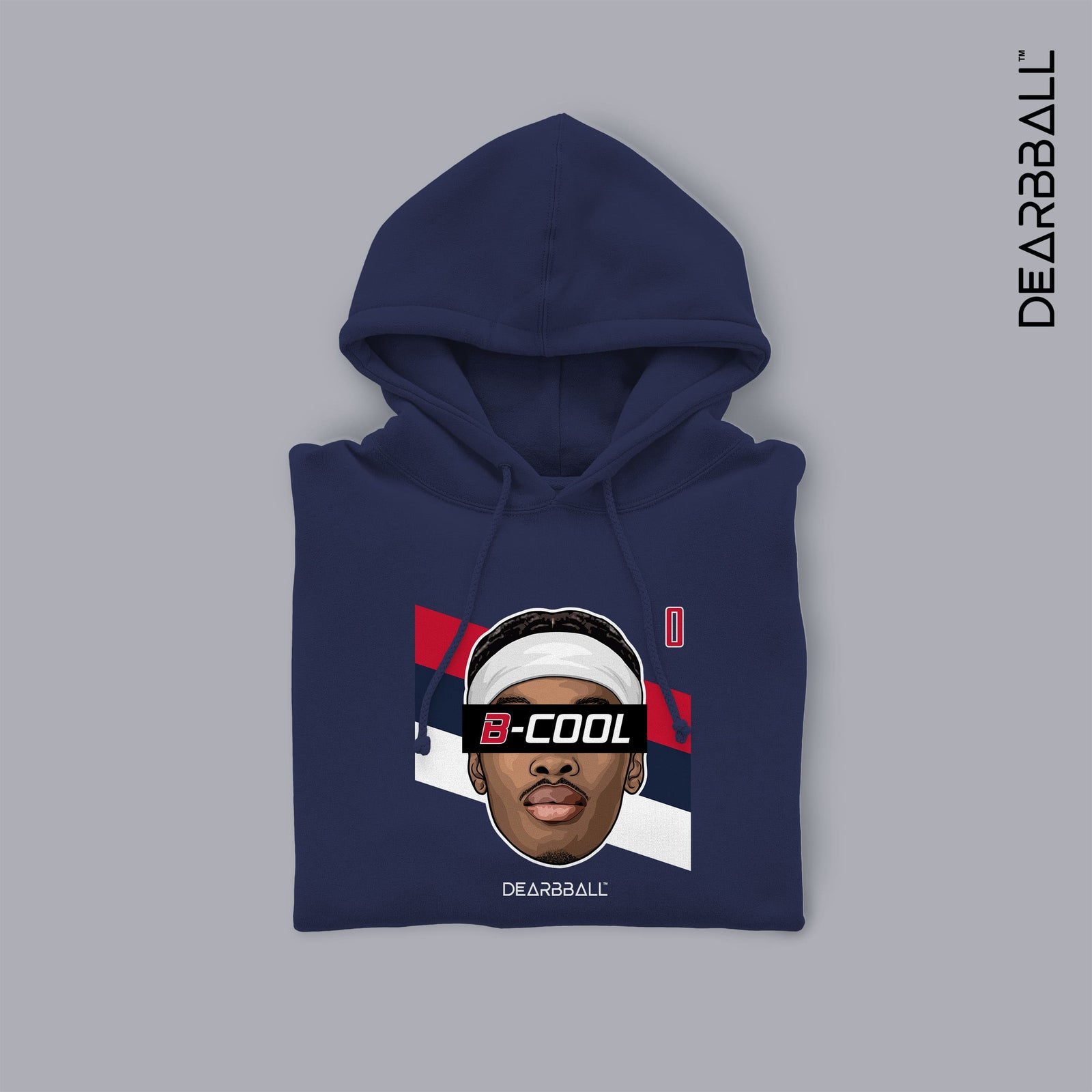 Felpa con Cappuccio DearBBall - Edizione B-COOL WAS Stripes