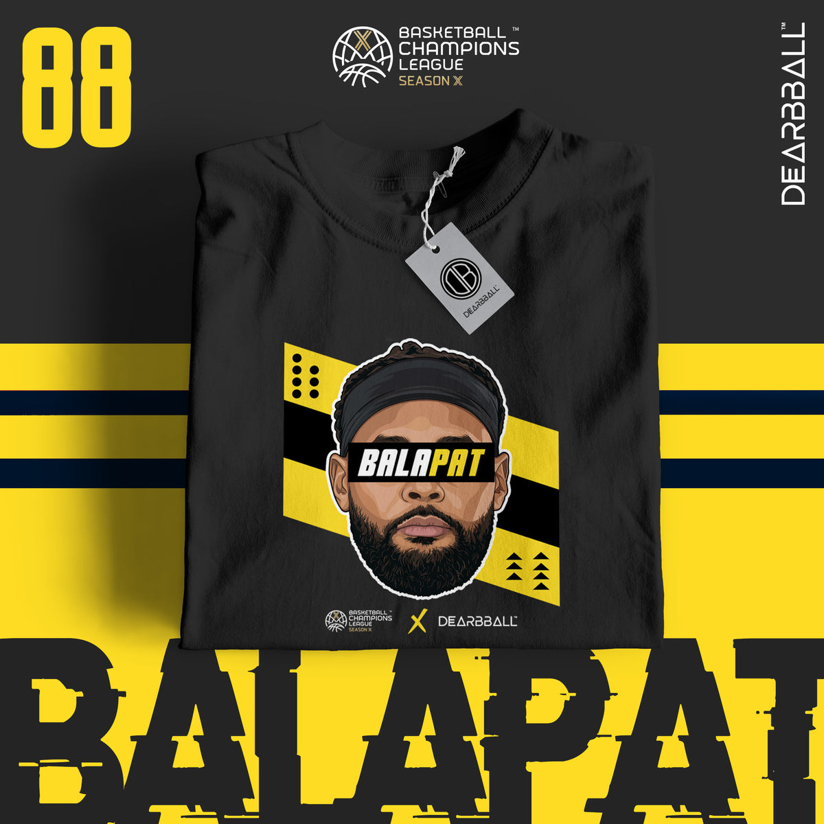 T-shirt DearBBall - Edição BALAPAT Riscas