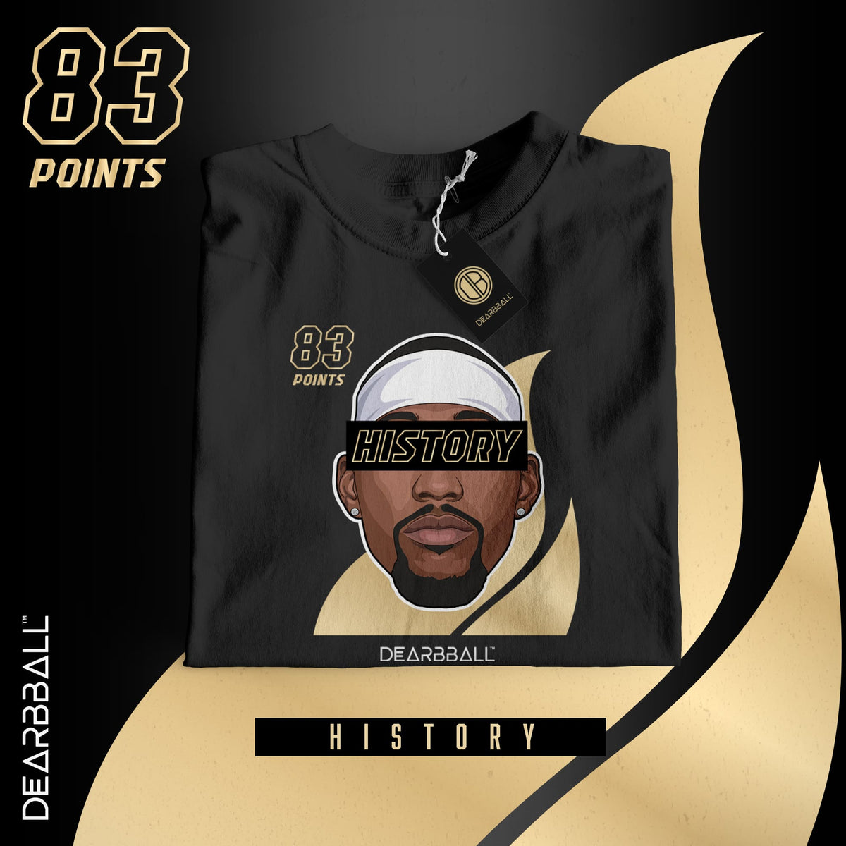 DearBBall T-Shirt - BAM 83 pts Edição Recorde Histórico