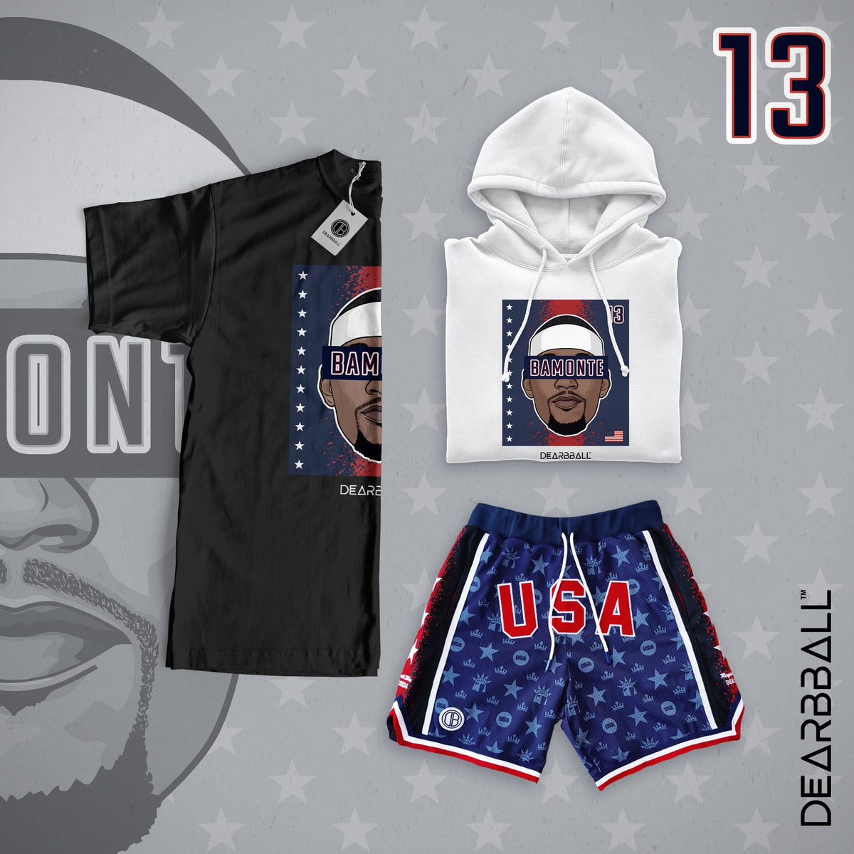 DearBBall Sweat à Capuche - BAMONTE USA Edition