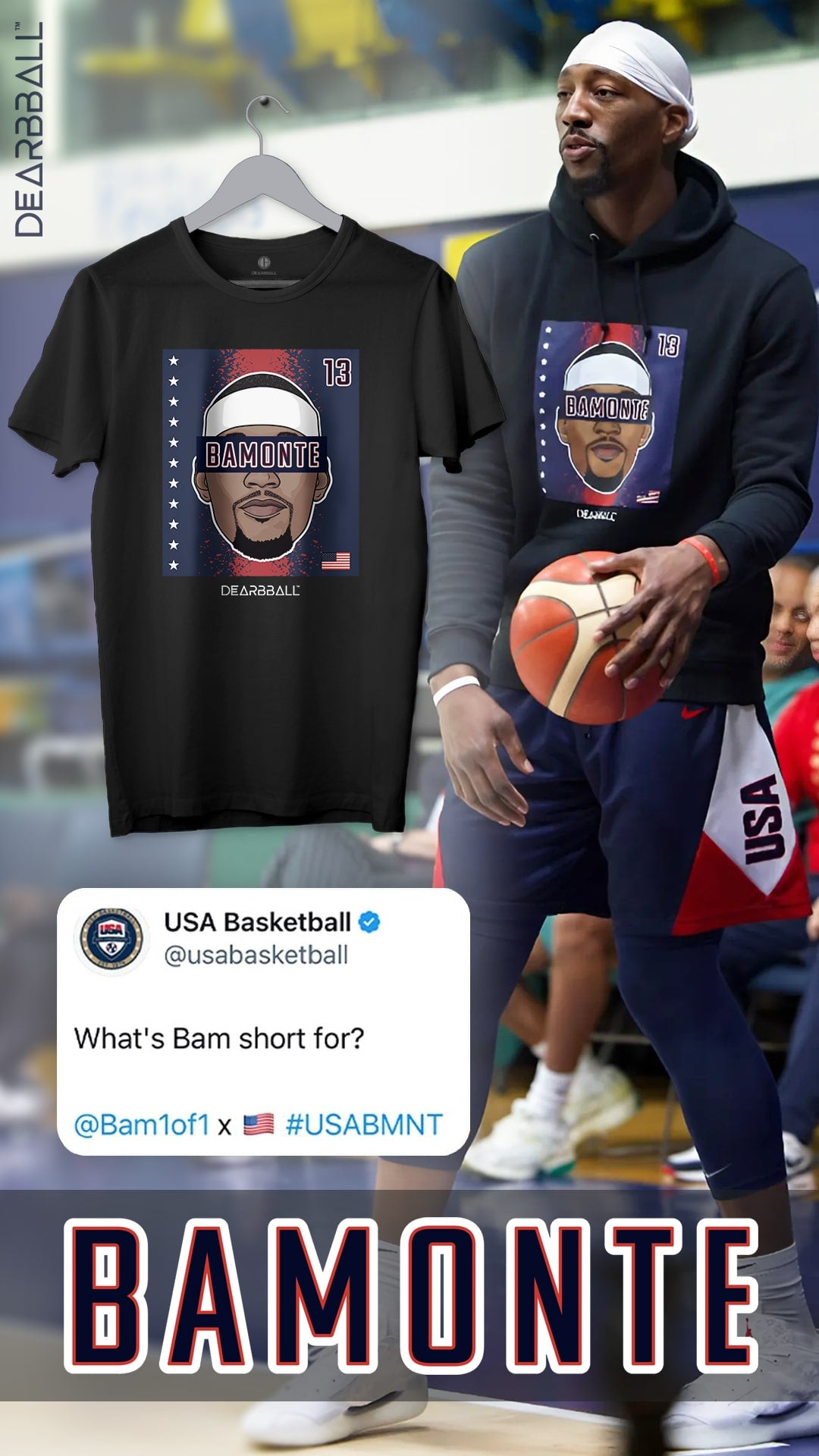 DearBBall T-Shirt - BAMONTE USA Edition