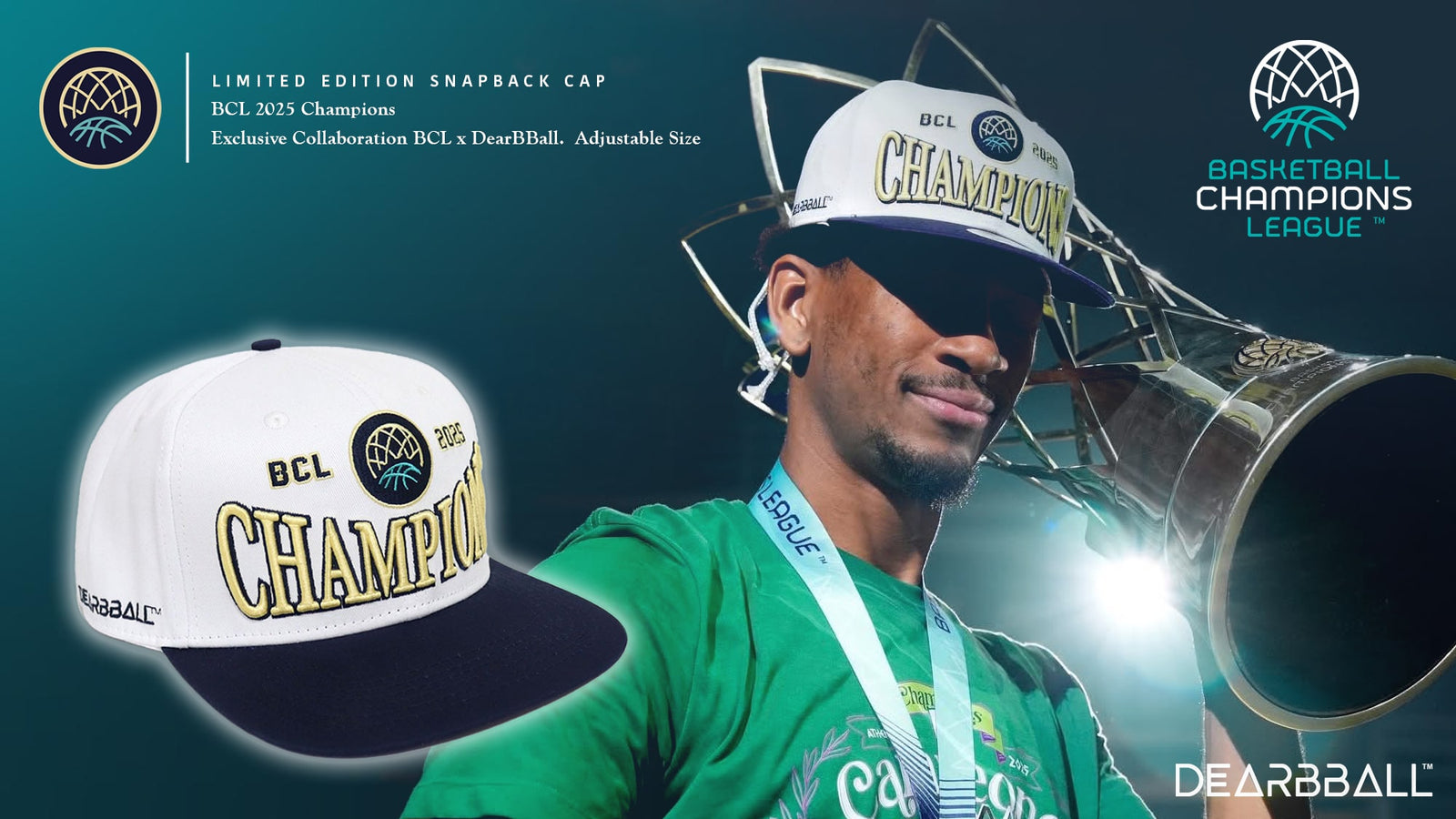 Boné DearBBall Champions 2025 - Edição Limitada Basketball Champions League