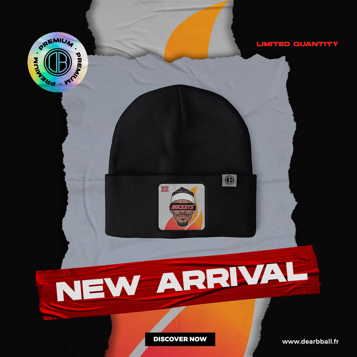 DearBBall Premium Beanie - Buckets Flame Edition