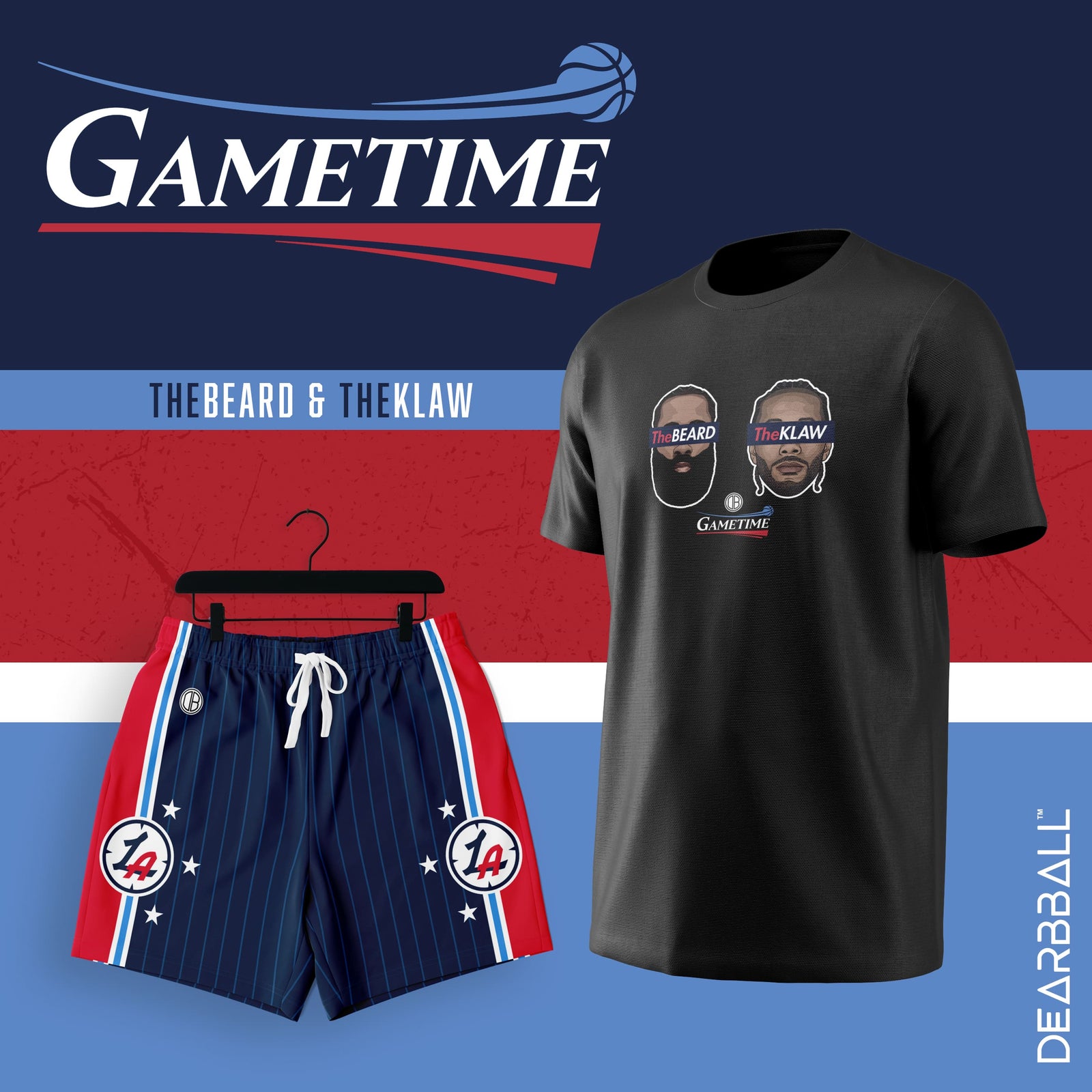 Sweat à Capuche DearBBall - Duo The BEARD & The KLAW Edição GAMETIME