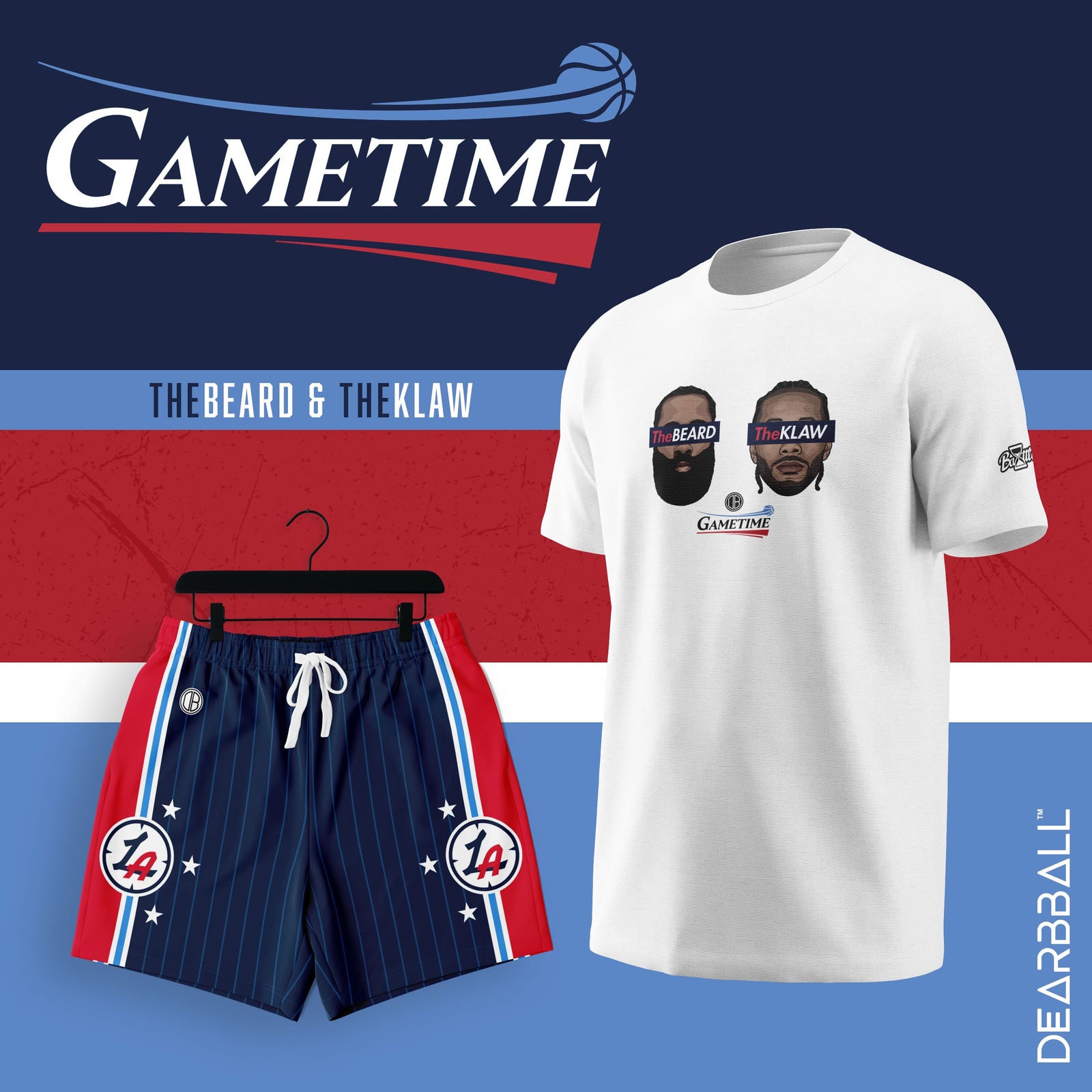 Sweat à Capuche DearBBall - Duo The BEARD & The KLAW Edição GAMETIME