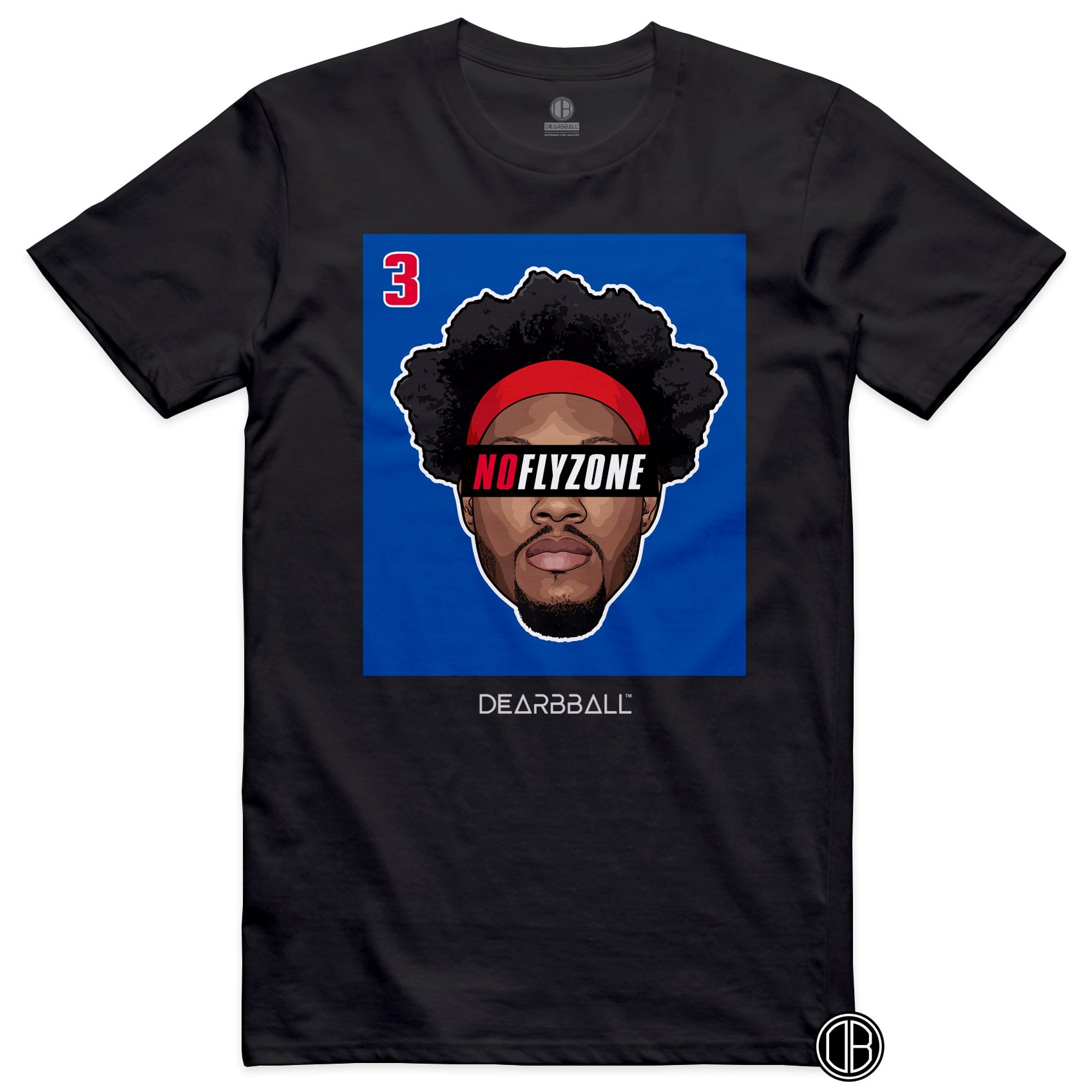 DearBBall T-Shirt - No FlyZone Blue Edition