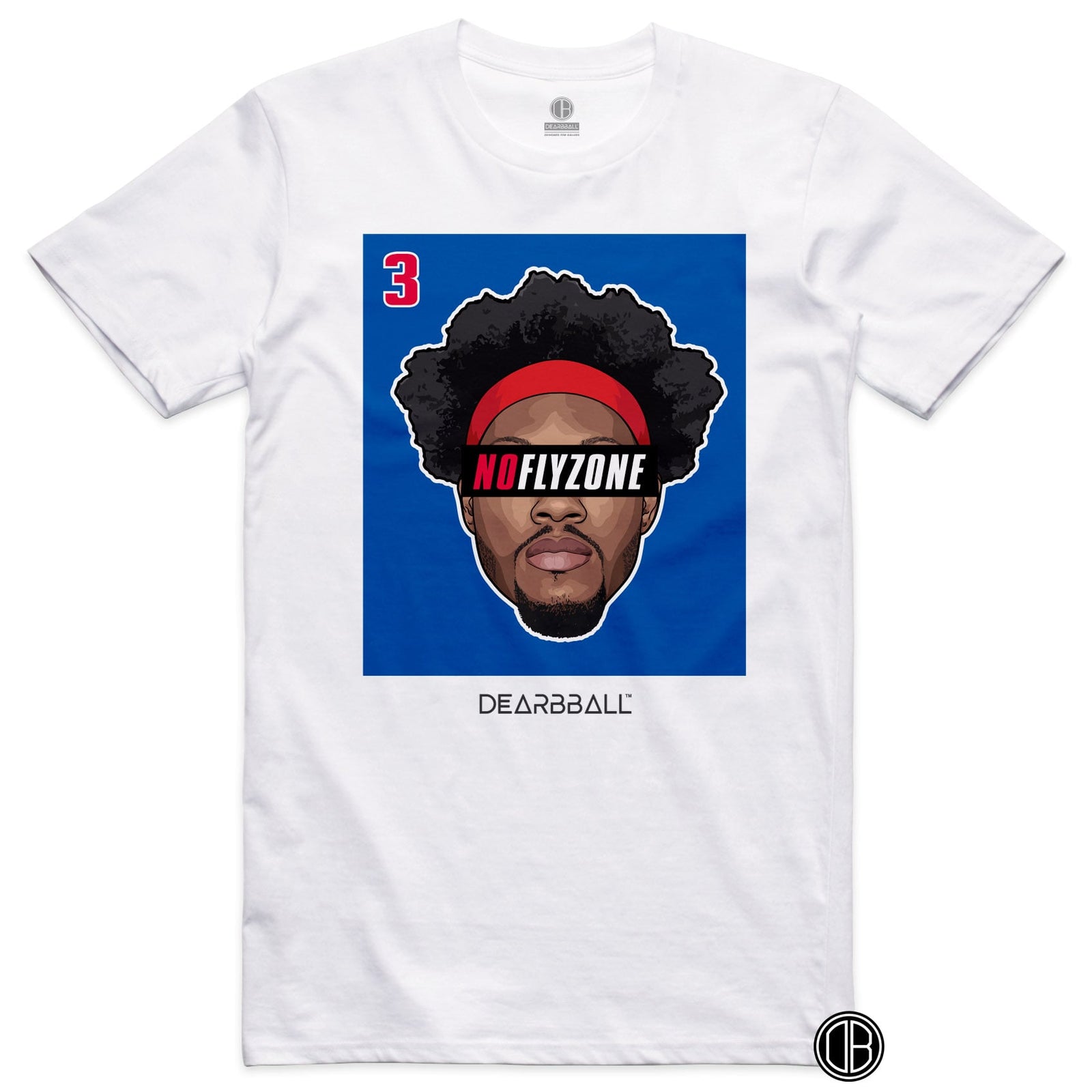 DearBBall T-Shirt - No FlyZone Blue Edition