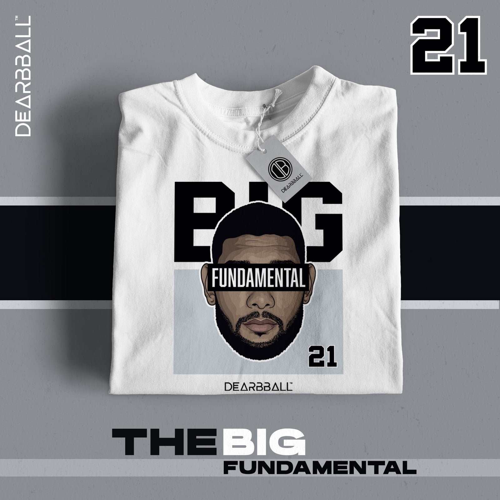 DearBBall 2 Conjuntos Camisetas Cortas - Edición Big Fundamental San Antonio