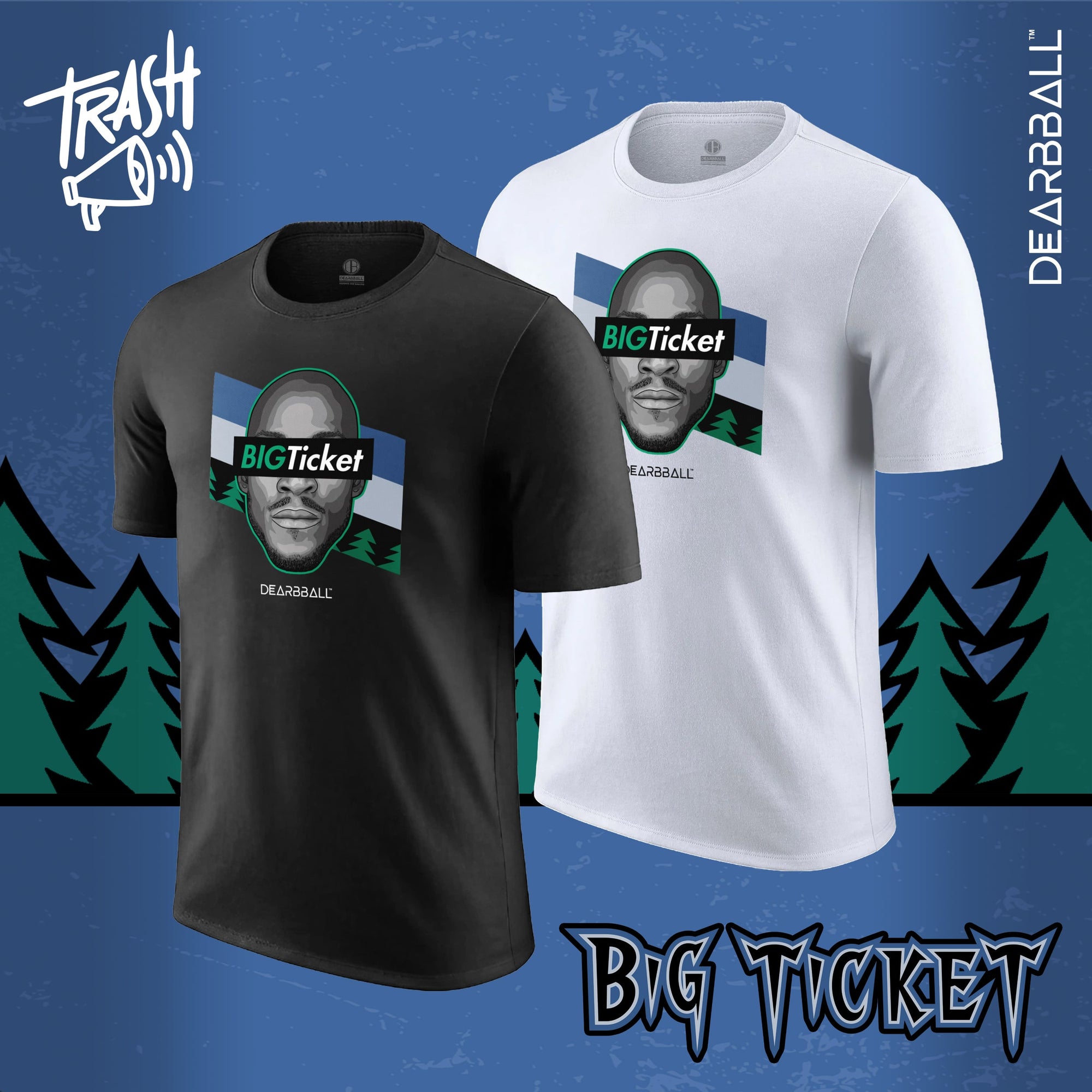 DearBBall Premium T-Shirt - BIGTicket Minnesota Trash 📢 Broderie Edition