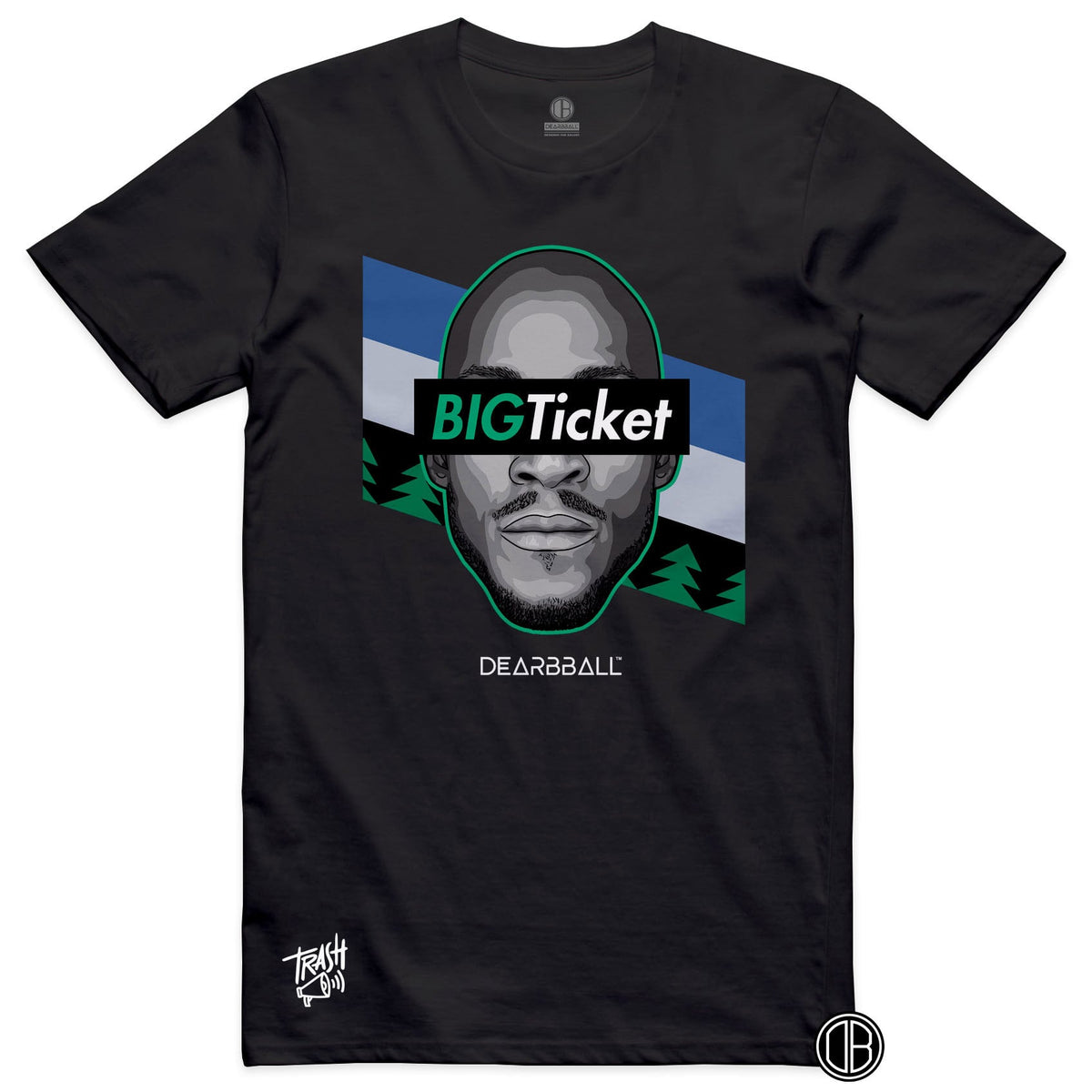 DearBBall Premium T-Shirt - BIGTicket Minnesota Trash 📢 Embroidery Edition