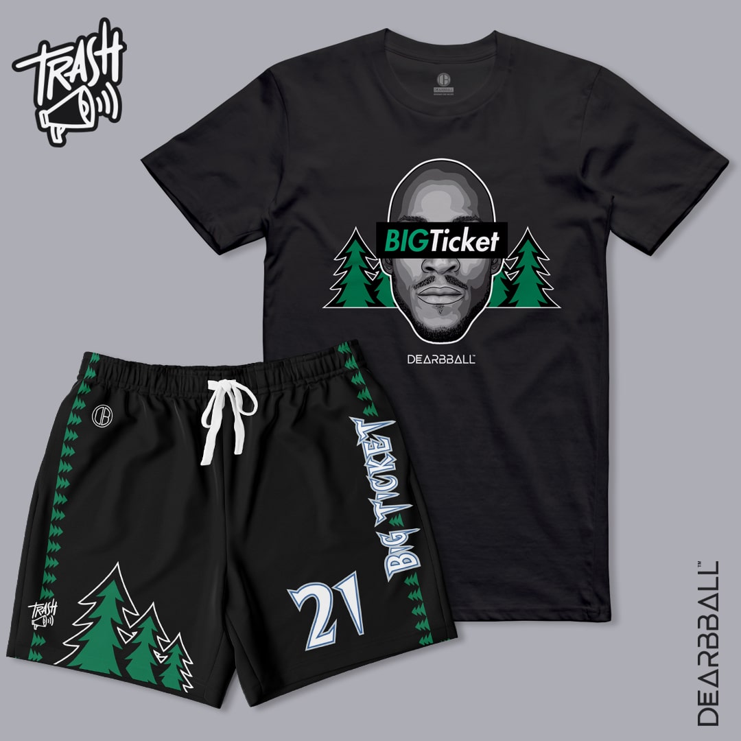 2 Conjuntos Premium DearBBall - BIGTicket Minnesota TrashTalk Edición Broderie