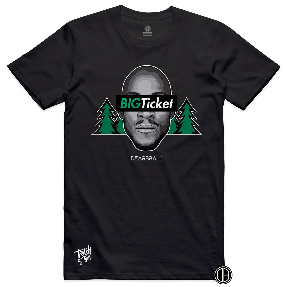 DearBBall Premium T-Shirt - BIGTicket Minnesota Trees Trash 📢 Embroidery Edition