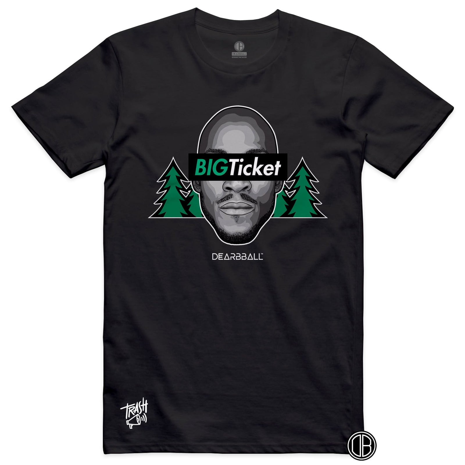 DearBBall Premium T-Shirt - BIGTicket Minnesota Trees Trash 📢 Embroidery Edition