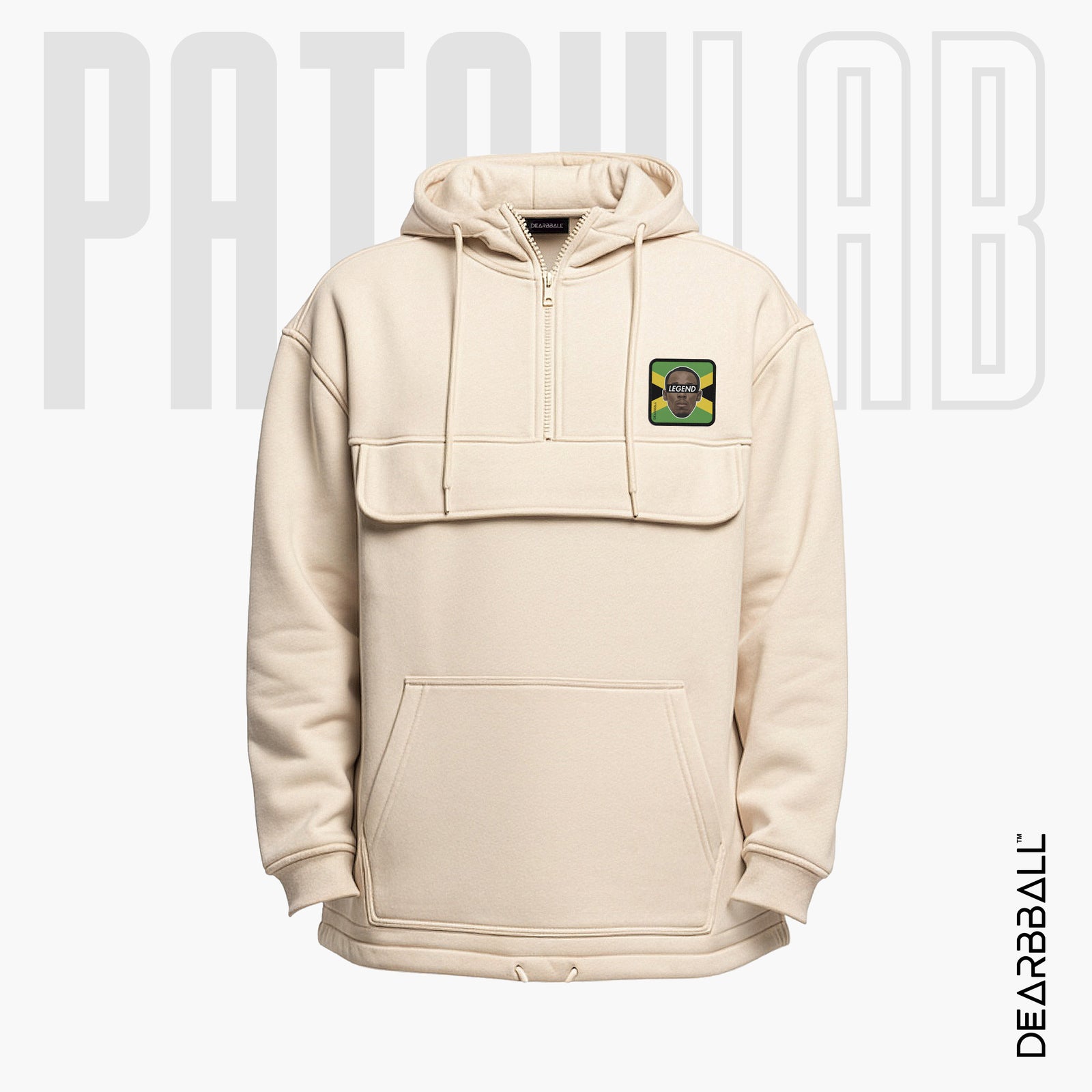 Hettegenser 3/4 Glidelås PatchLab