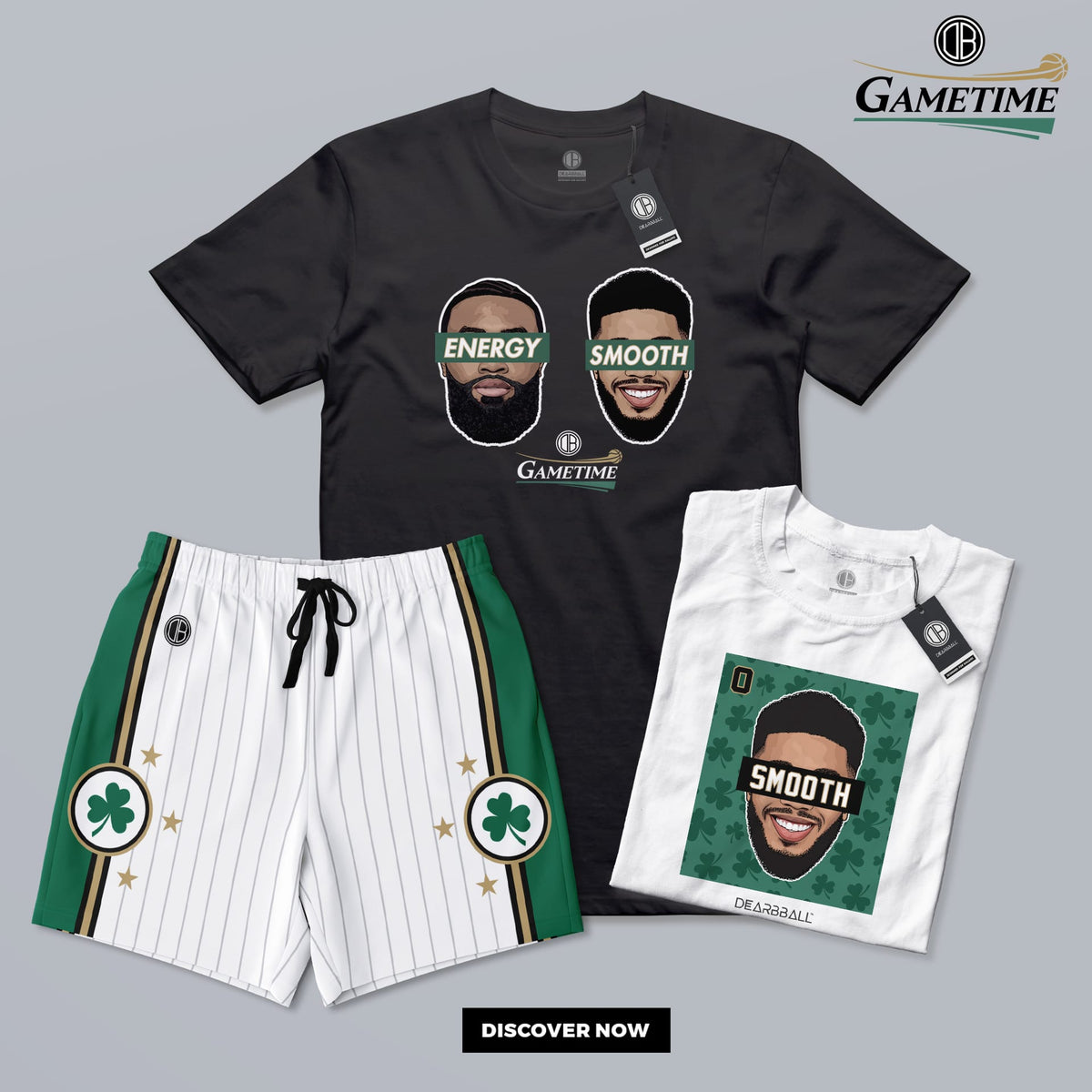 DearBBall 短版T卹套裝 - Duo BOSTON GAMETIME 版