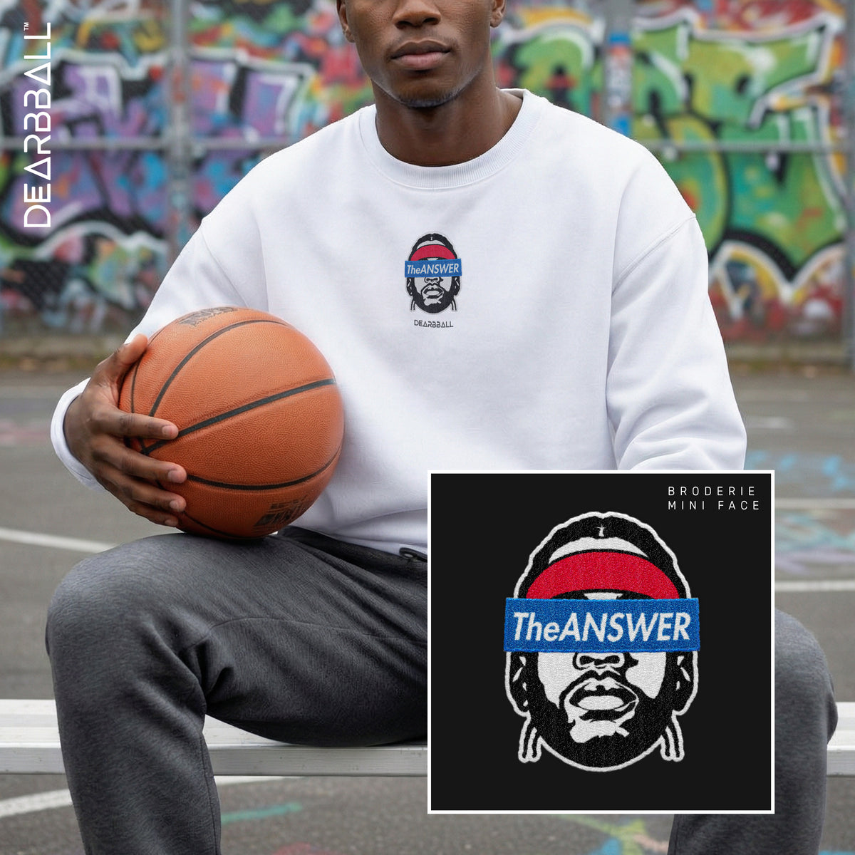 DearBBall Hoodie Premium - TheAnswer BRODERIE Edition