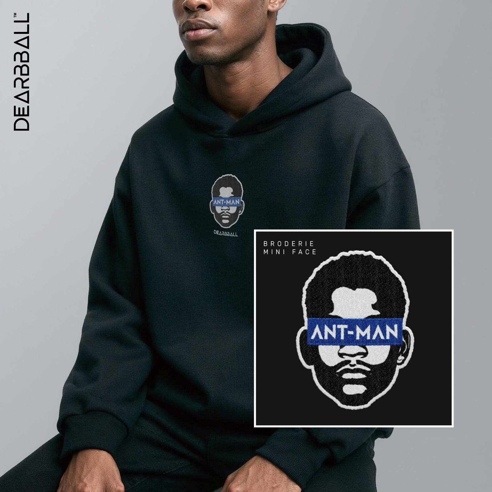 DearBBall Hoodie Premium - Ant-Man BRODERIE Edition