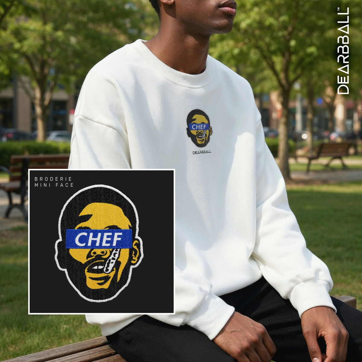 🔒 Sudadera Premium DearBBall - Edición BRODERIE Protector Bucal Chef