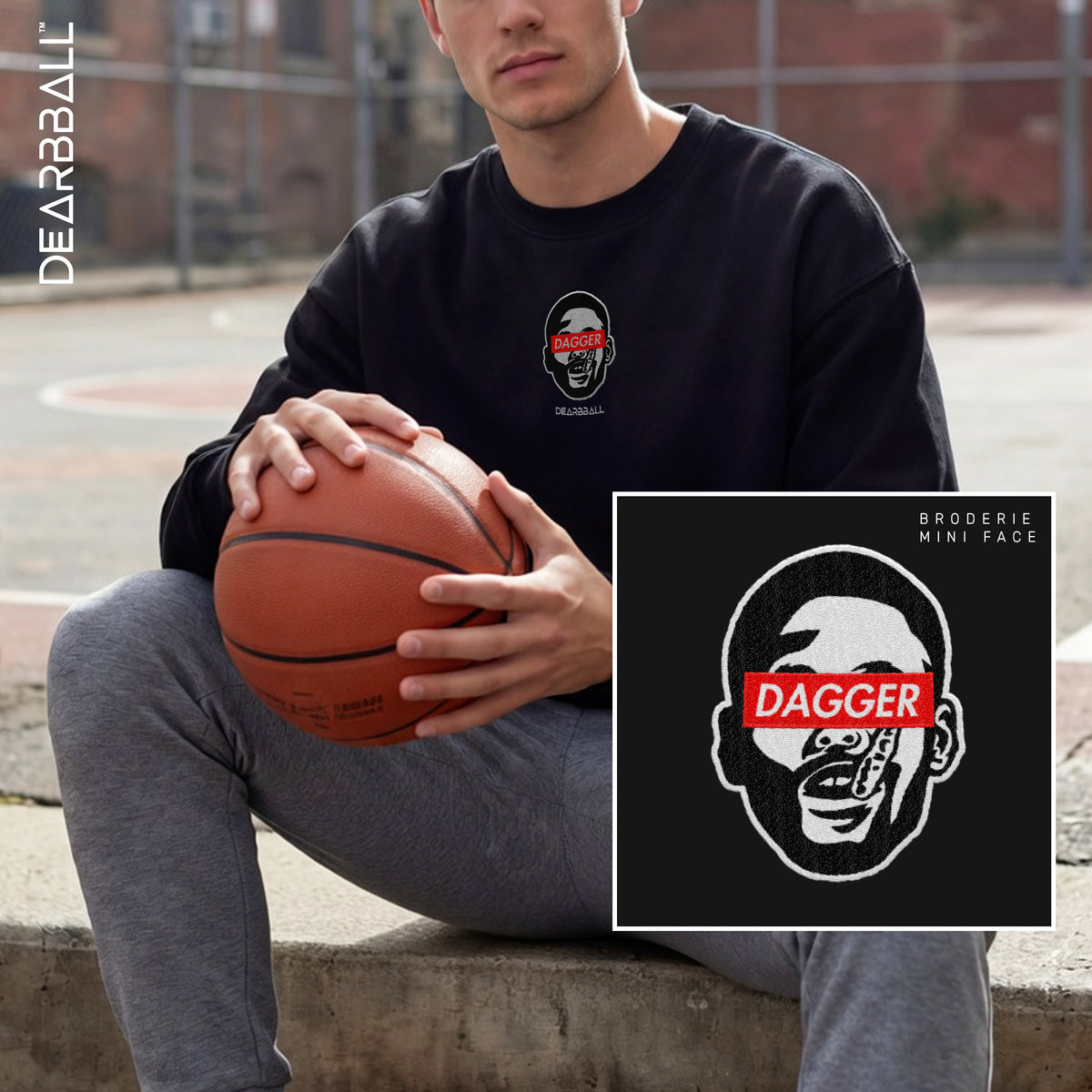 DearBBall Sweat Premium - Dagger MouthGuard BRODERIE Edition