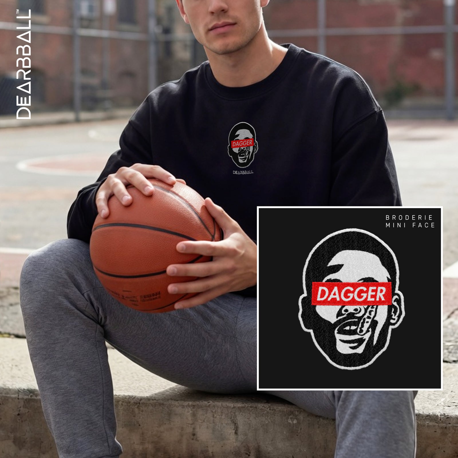 DearBBall Sweat Premium - Dagger MouthGuard BRODERIE Edition