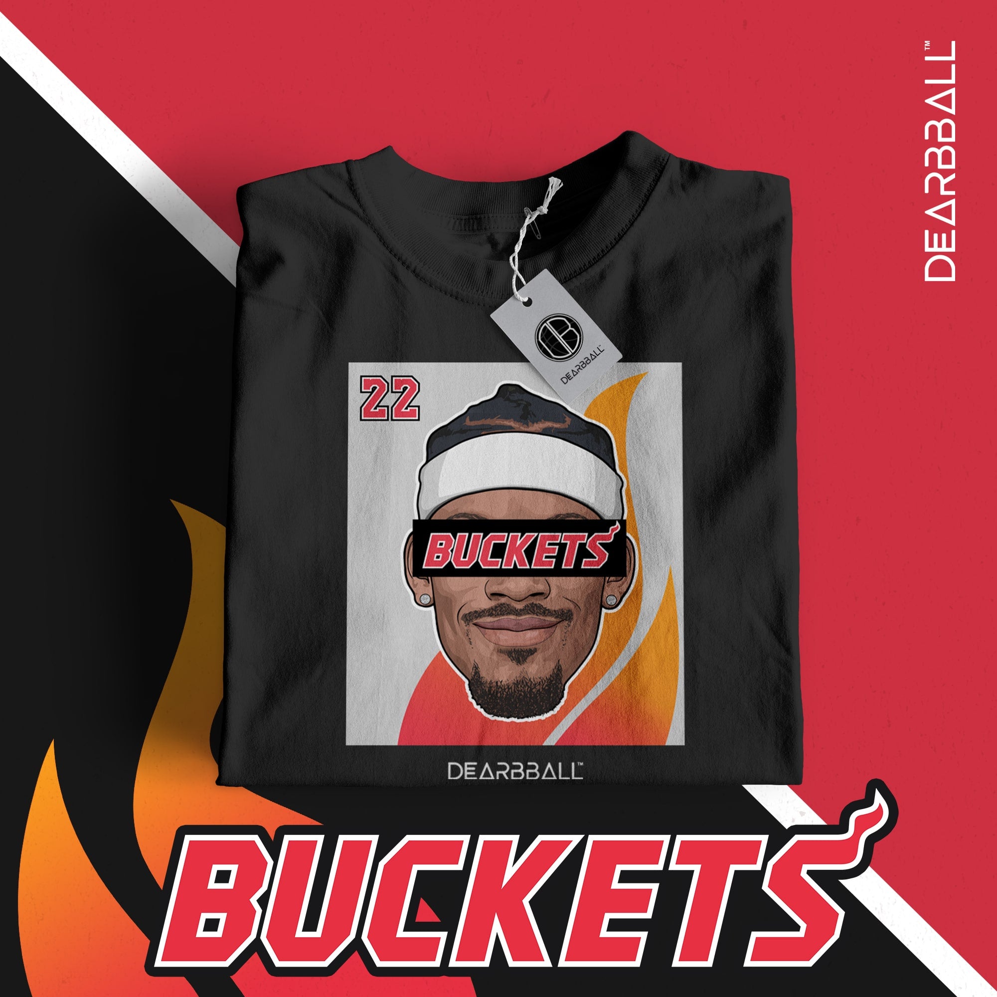 [Niño] Camiseta DearBBall - BUCKETS 22 Flame Edition