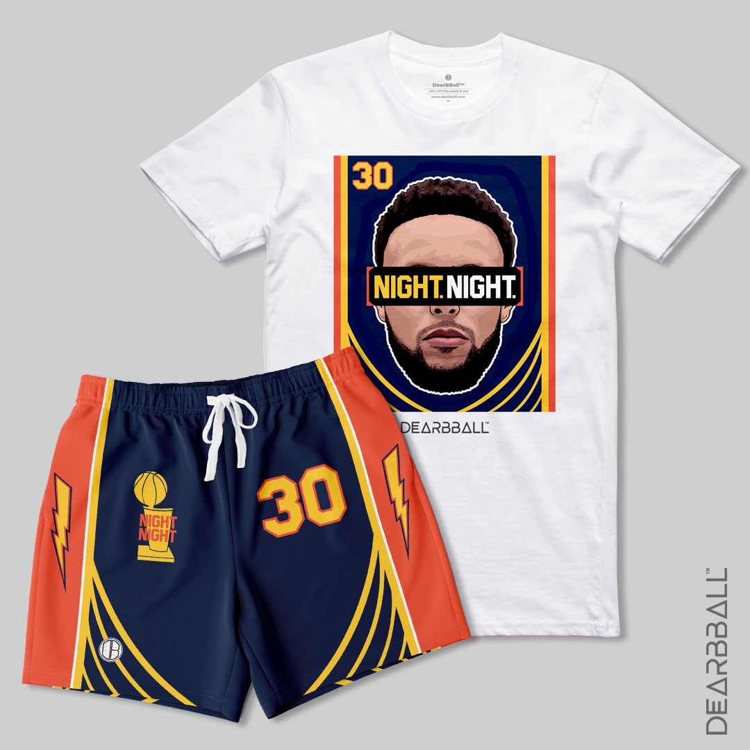DearBBall Shorts- og T-skjorte-sett med 2 shorts - NIGHT NIGHT Edition