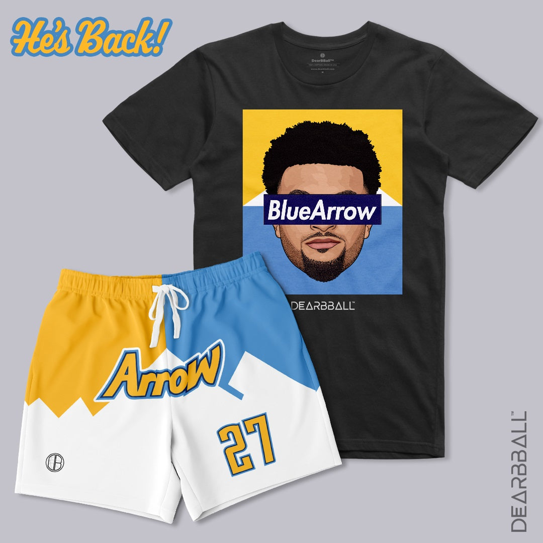 DearBBall T-Shirt - BlueArrow Mountains Bicolor Edition
