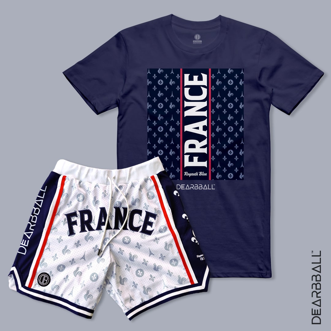 T-shirt DearBBall - Edição FRANCE Royauté Blue
