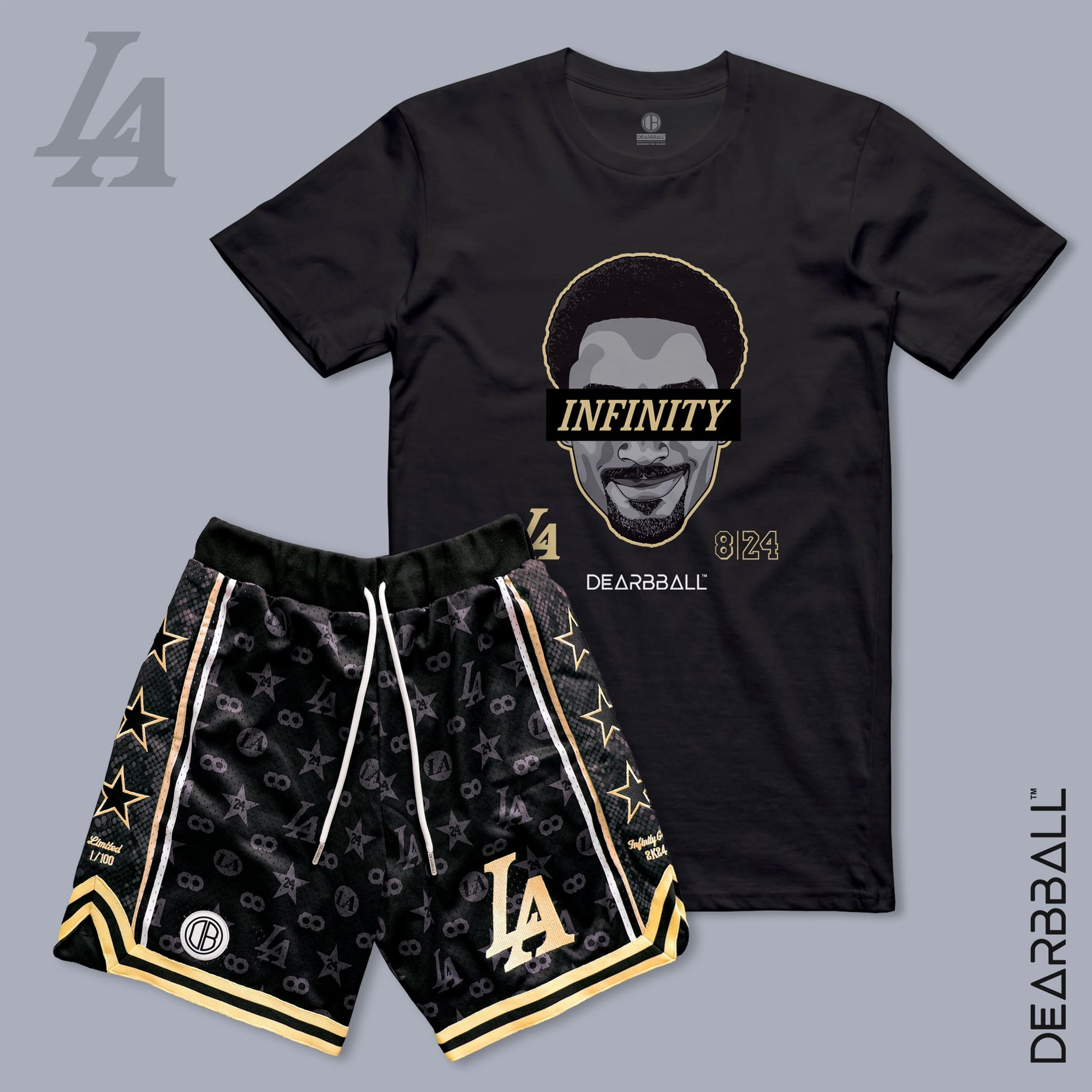 DearBBall Ensemble Short Mesh T-Shirt - MAMBA Infinity 2K24