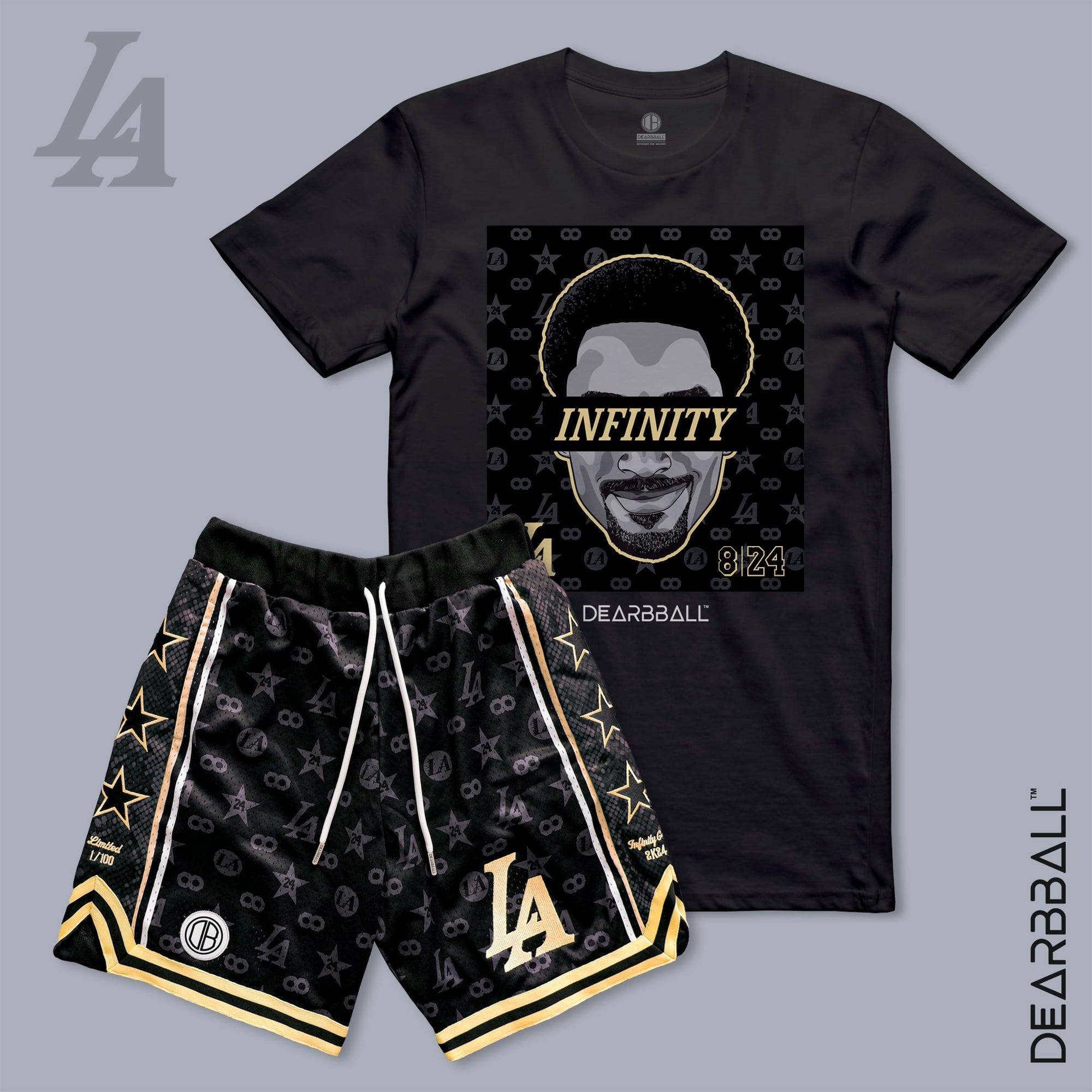 DearBBall Ensemble Short Mesh T-Shirt - MAMBA Infinity 2K24 Snake Skin