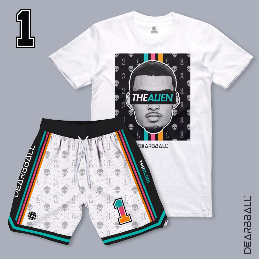 🔒 DBB 高級網眼短褲 - AL1EN FIESTA 白色限量版