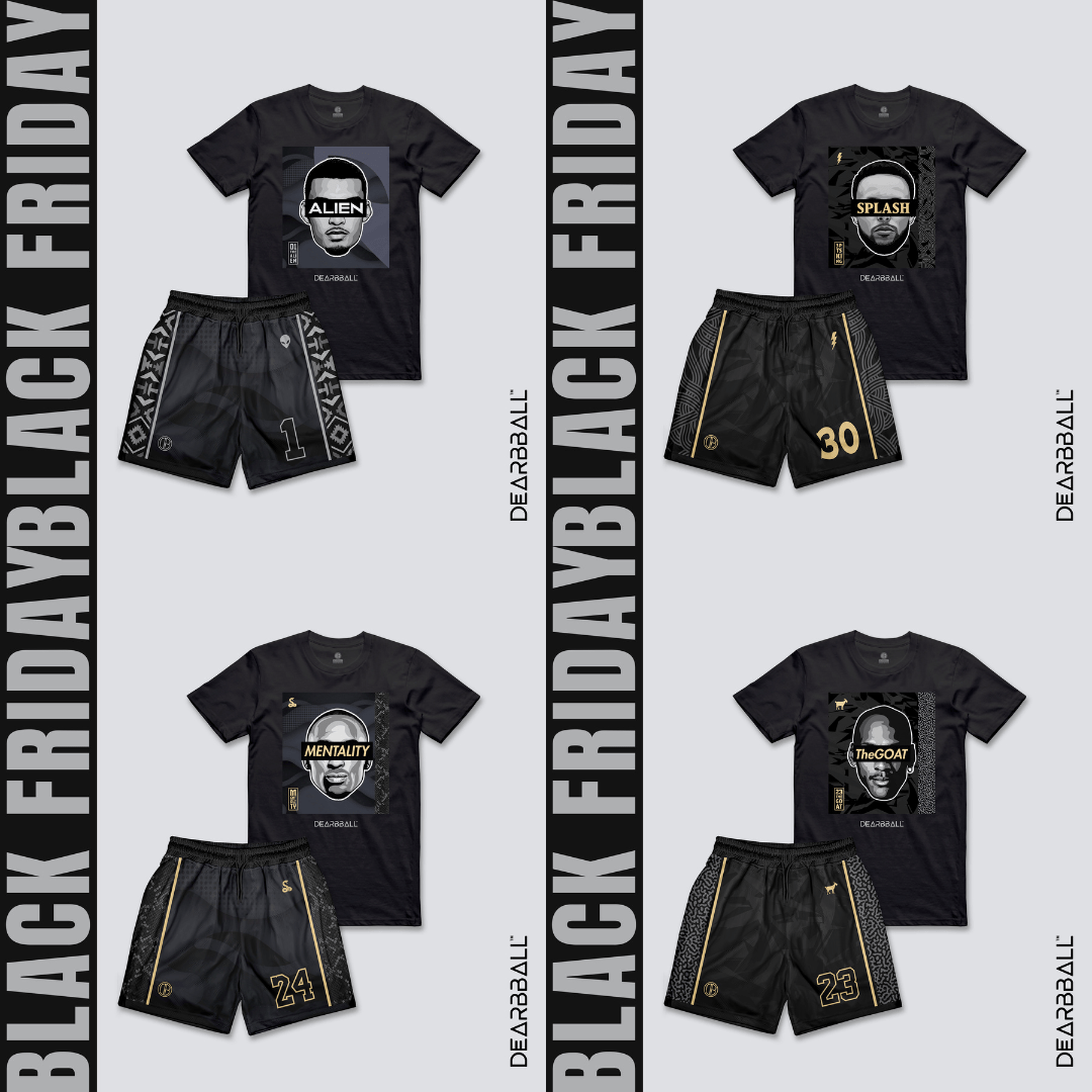 DearBBall Fashion Short - THE GOAT Black &amp; Gold Luxury Edition