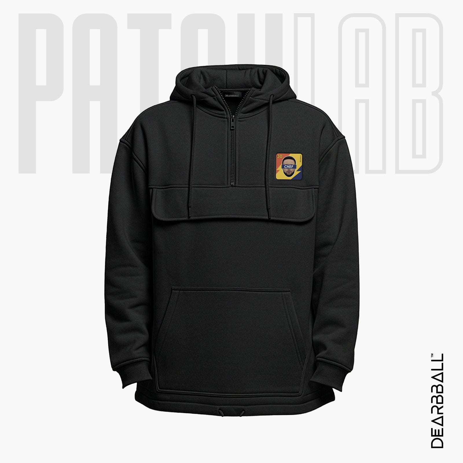 Hettegenser 3/4 Glidelås PatchLab