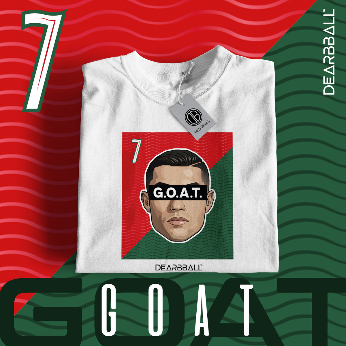 DearBBall T-Shirt - G.O.A.T. 7 Portugal CDM Edition